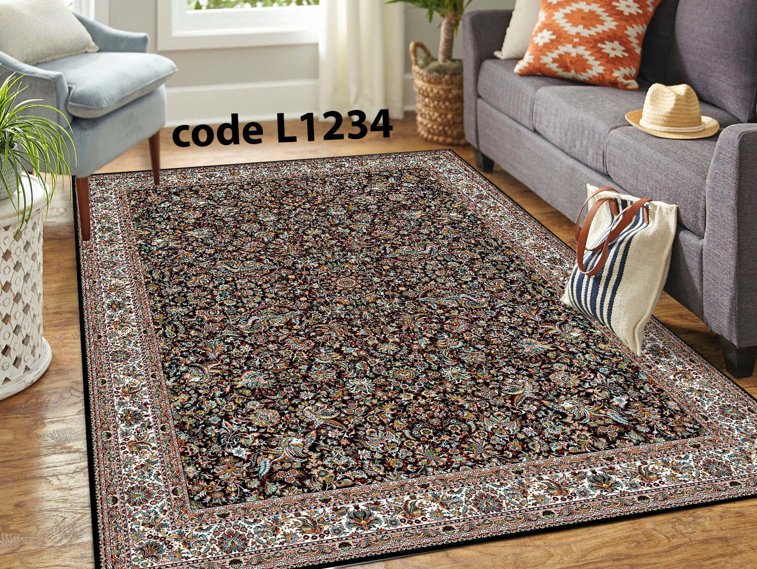 روفرشی کشدار (کاور فرش) و فرشینه و پادری کالای خواب متین کد L 1234