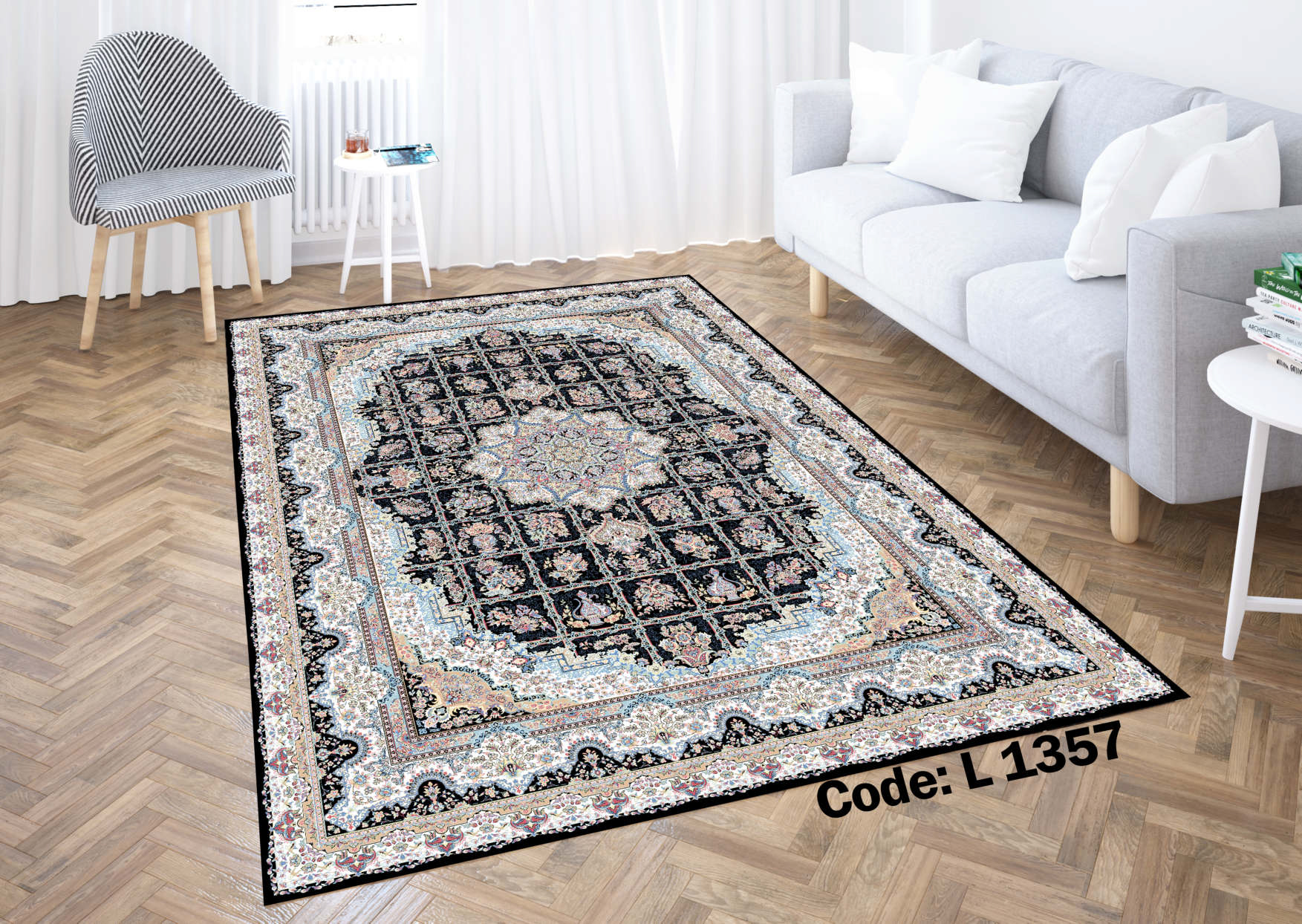روفرشی کشدار (کاور فرش) و فرشینه و پادری کالای خواب متین کد L 1357