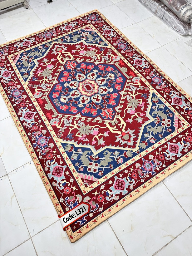 روفرشی کشدار (کاور فرش) و فرشینه و پادری کالای خواب متین کد L 321