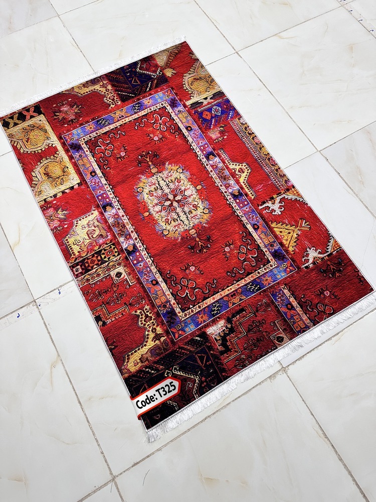 روفرشی کشدار (کاور فرش) و فرشینه و پادری کالای خواب متین کد T 325