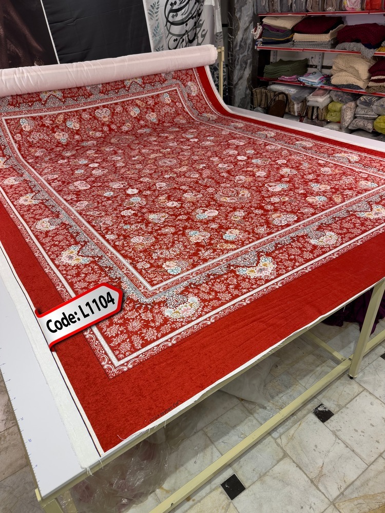 روفرشی کشدار (کاور فرش) و فرشینه و پادری کالای خواب متین کد L 1104