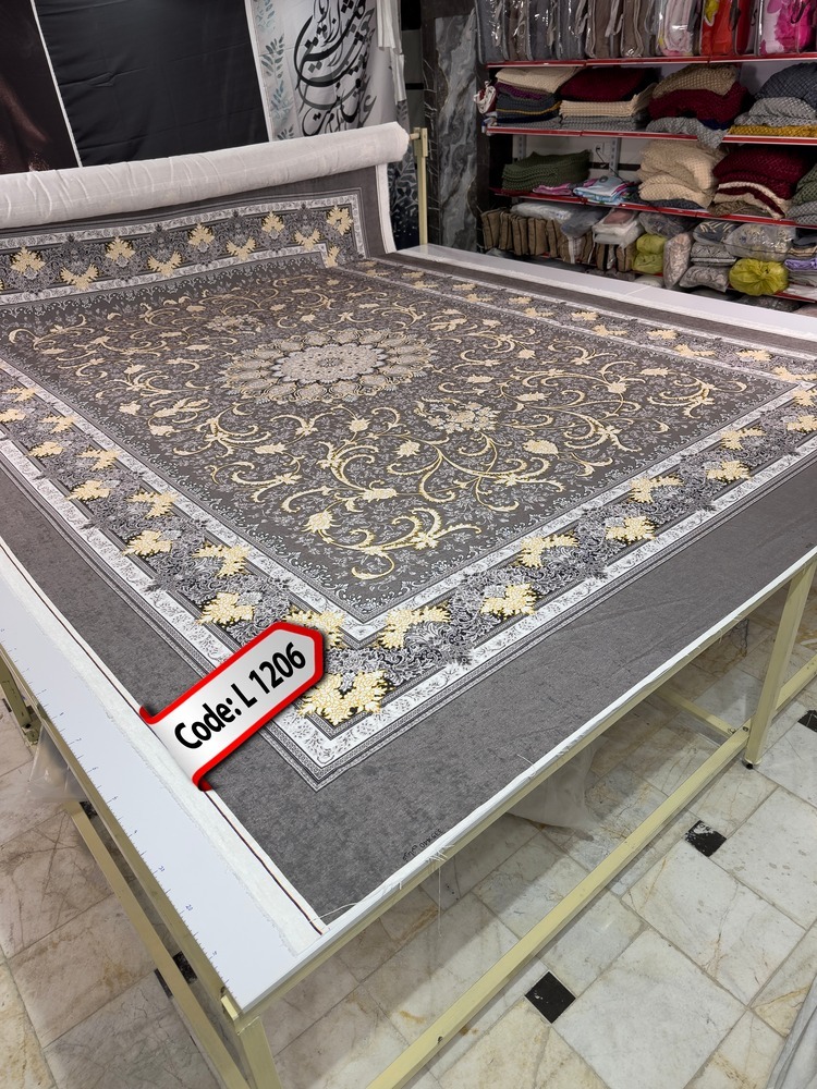 روفرشی کشدار (کاور فرش) و فرشینه و پادری کالای خواب متین کد L 1206