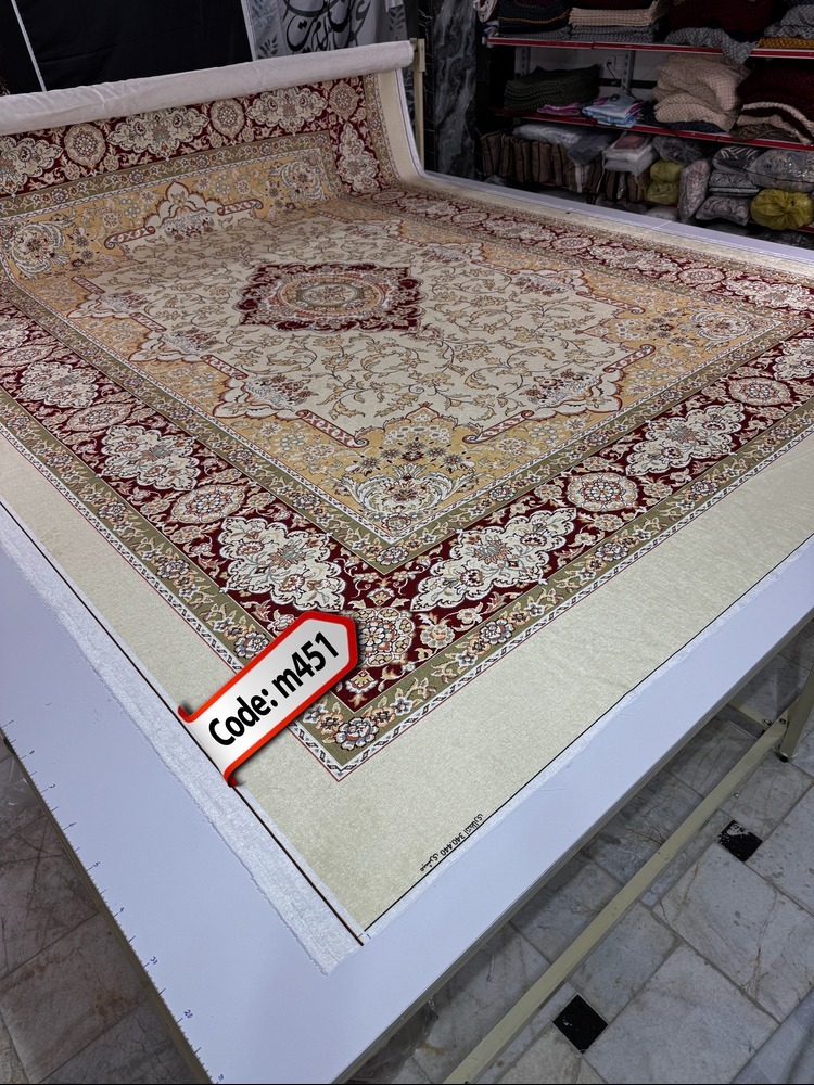 روفرشی کشدار (کاور فرش) و فرشینه و پادری کالای خواب متین کد m 451