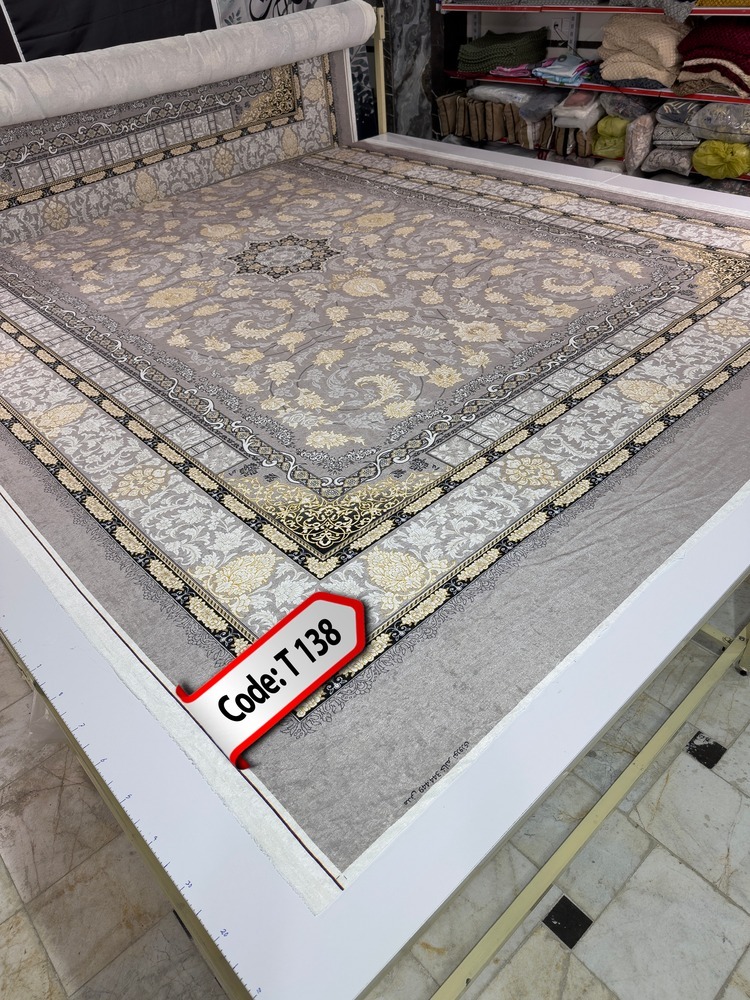 روفرشی کشدار (کاور فرش) و فرشینه و پادری کالای خواب متین کد T 138