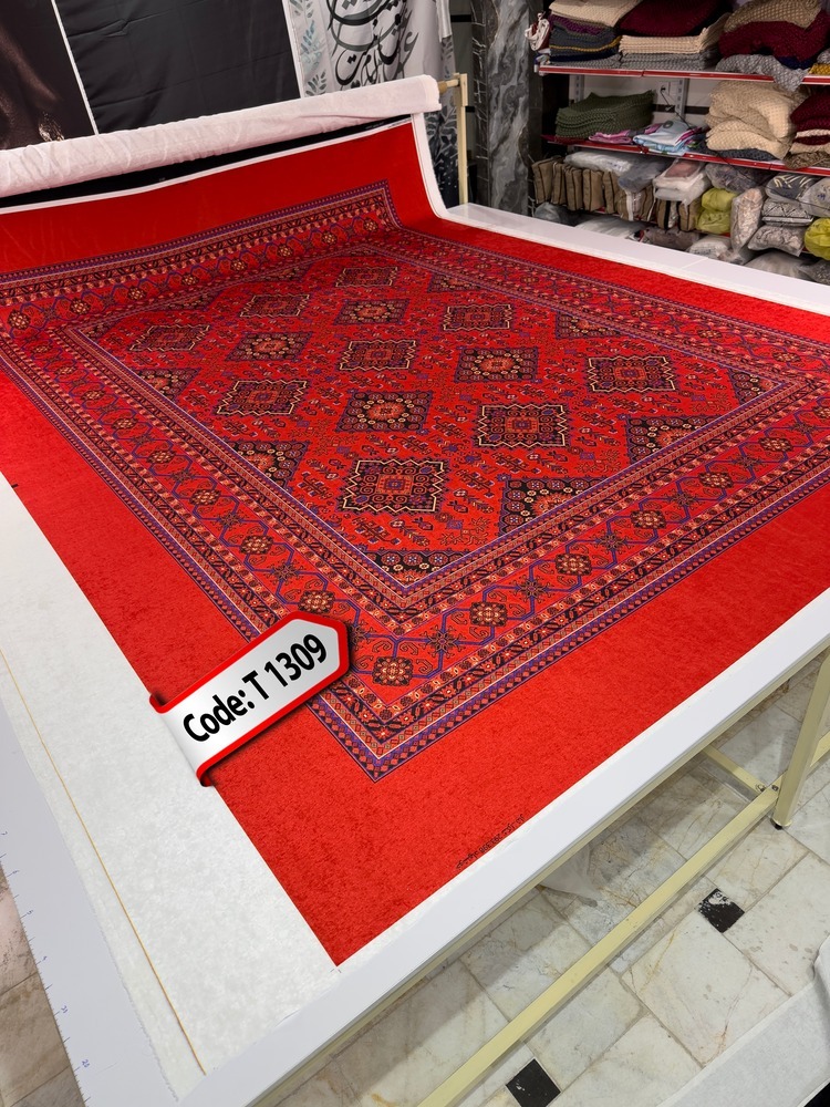 روفرشی کشدار (کاور فرش) و فرشینه و پادری کالای خواب متین کد T 1309
