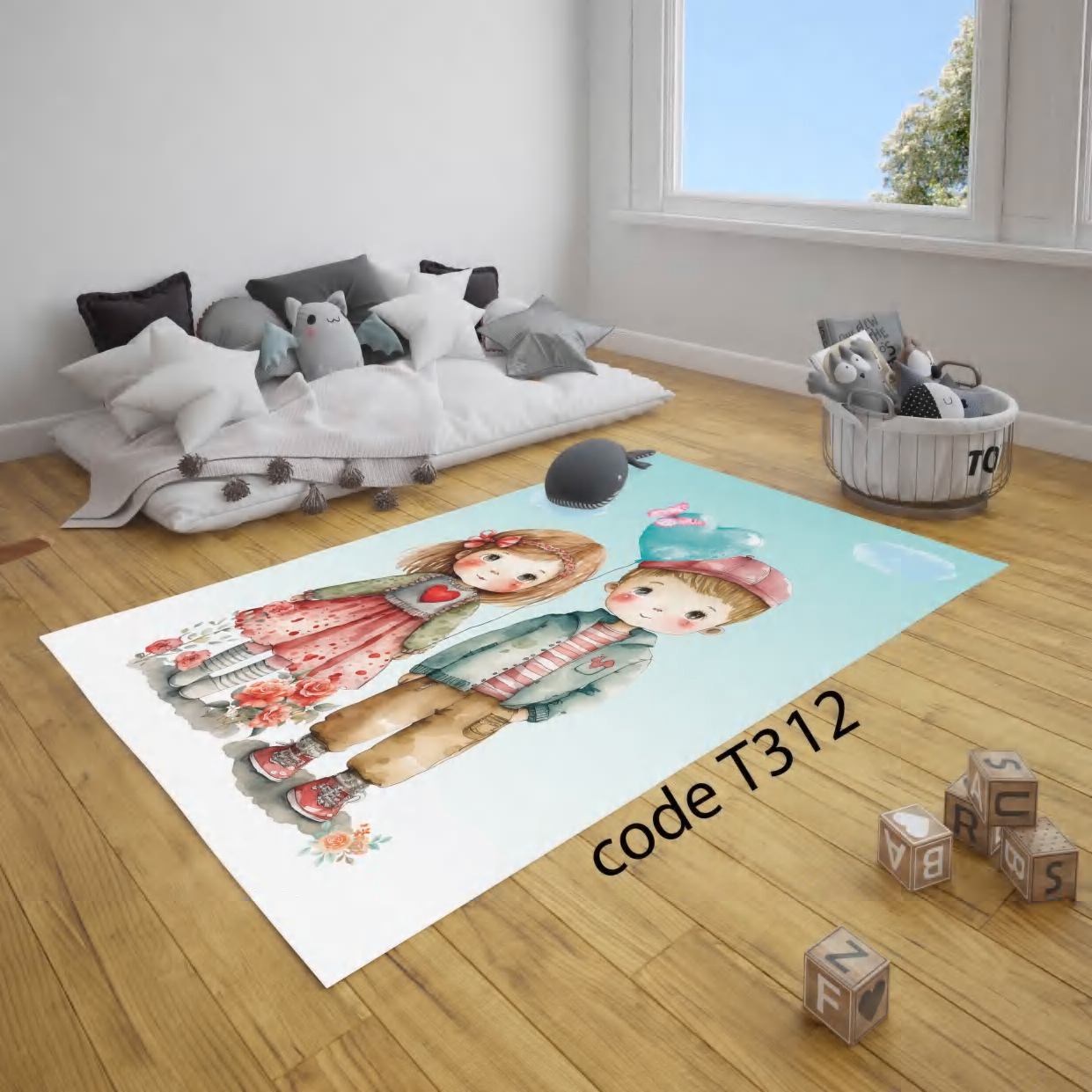 روفرشی کشدار (کاور فرش) و فرشینه و پادری کالای خواب متین کد T 312