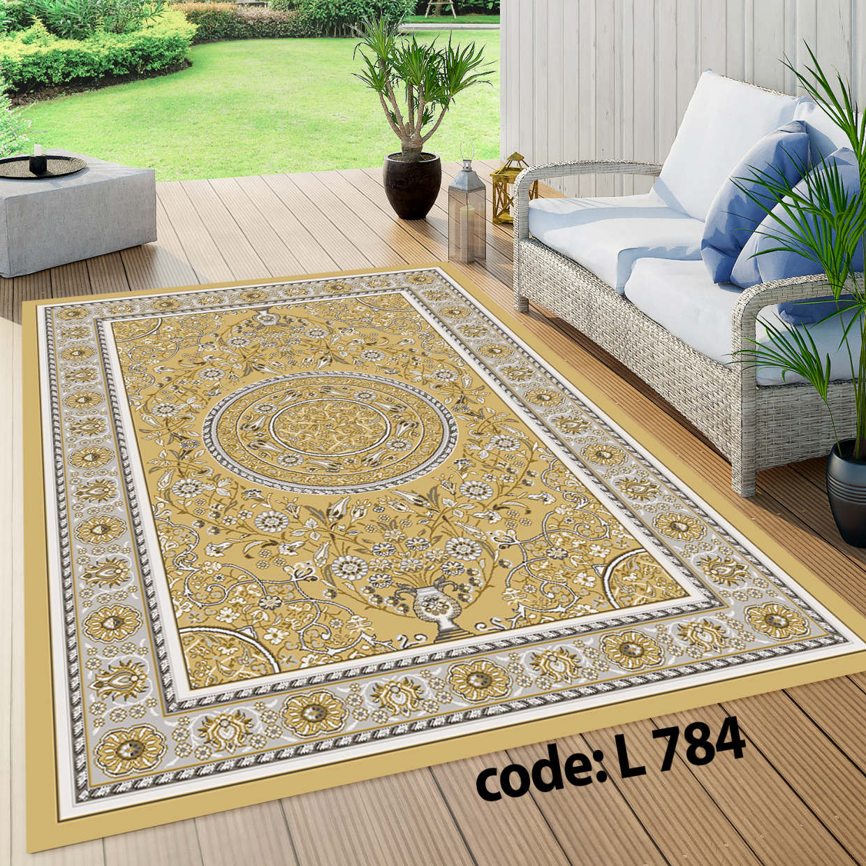 روفرشی کشدار (کاور فرش) و فرشینه و پادری کالای خواب متین کد L 784
