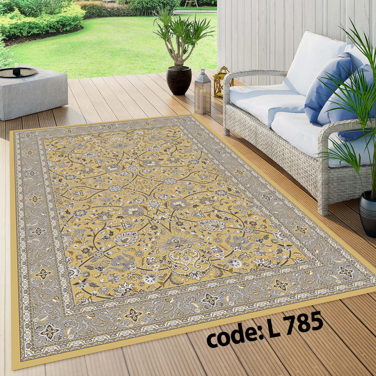 روفرشی کشدار (کاور فرش) و فرشینه و پادری کالای خواب متین کد L 785