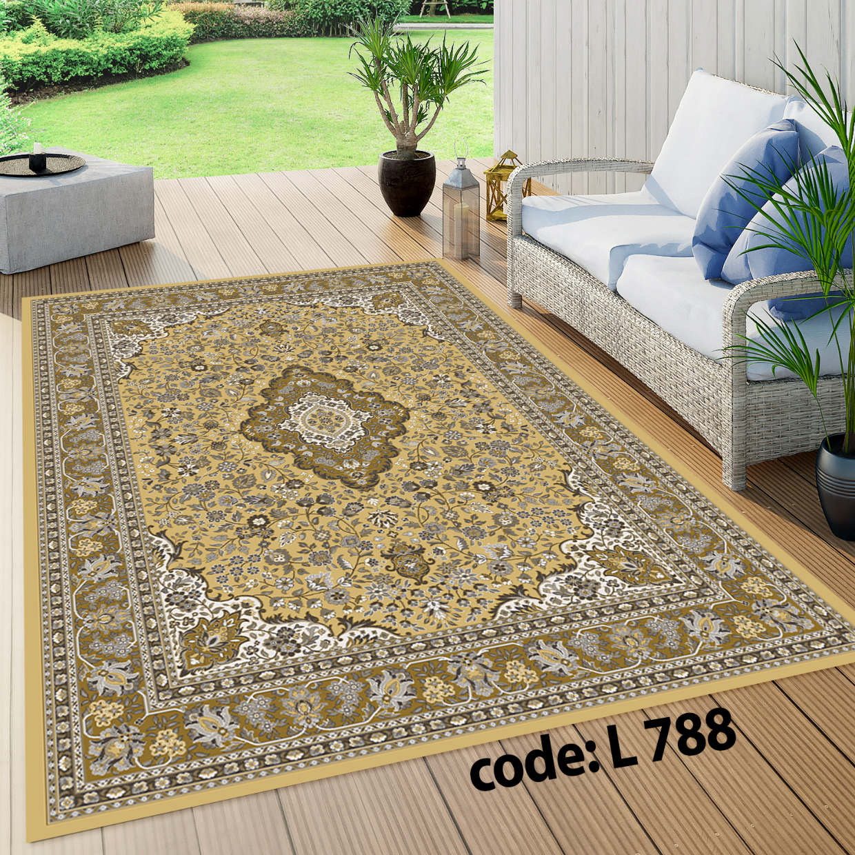 روفرشی کشدار (کاور فرش) و فرشینه و پادری کالای خواب متین کد L 788