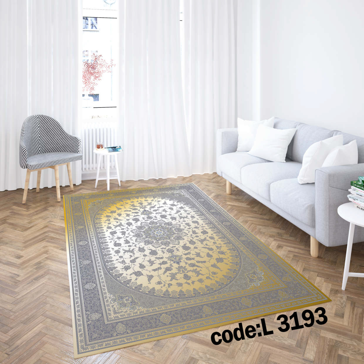 روفرشی کشدار (کاور فرش) و فرشینه و پادری کالای خواب متین کد L 3193
