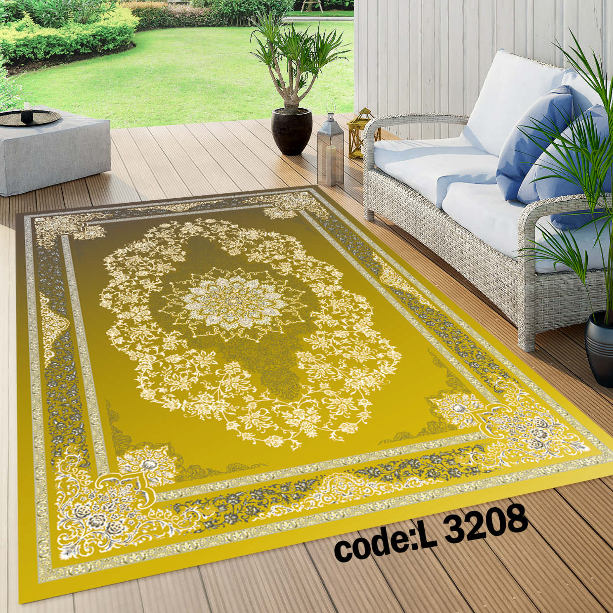 روفرشی کشدار (کاور فرش) و فرشینه و پادری کالای خواب متین کد L 3208