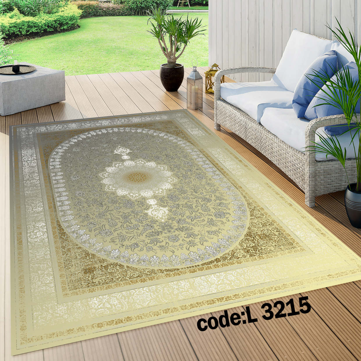 روفرشی کشدار (کاور فرش) و فرشینه و پادری کالای خواب متین کد L 3215