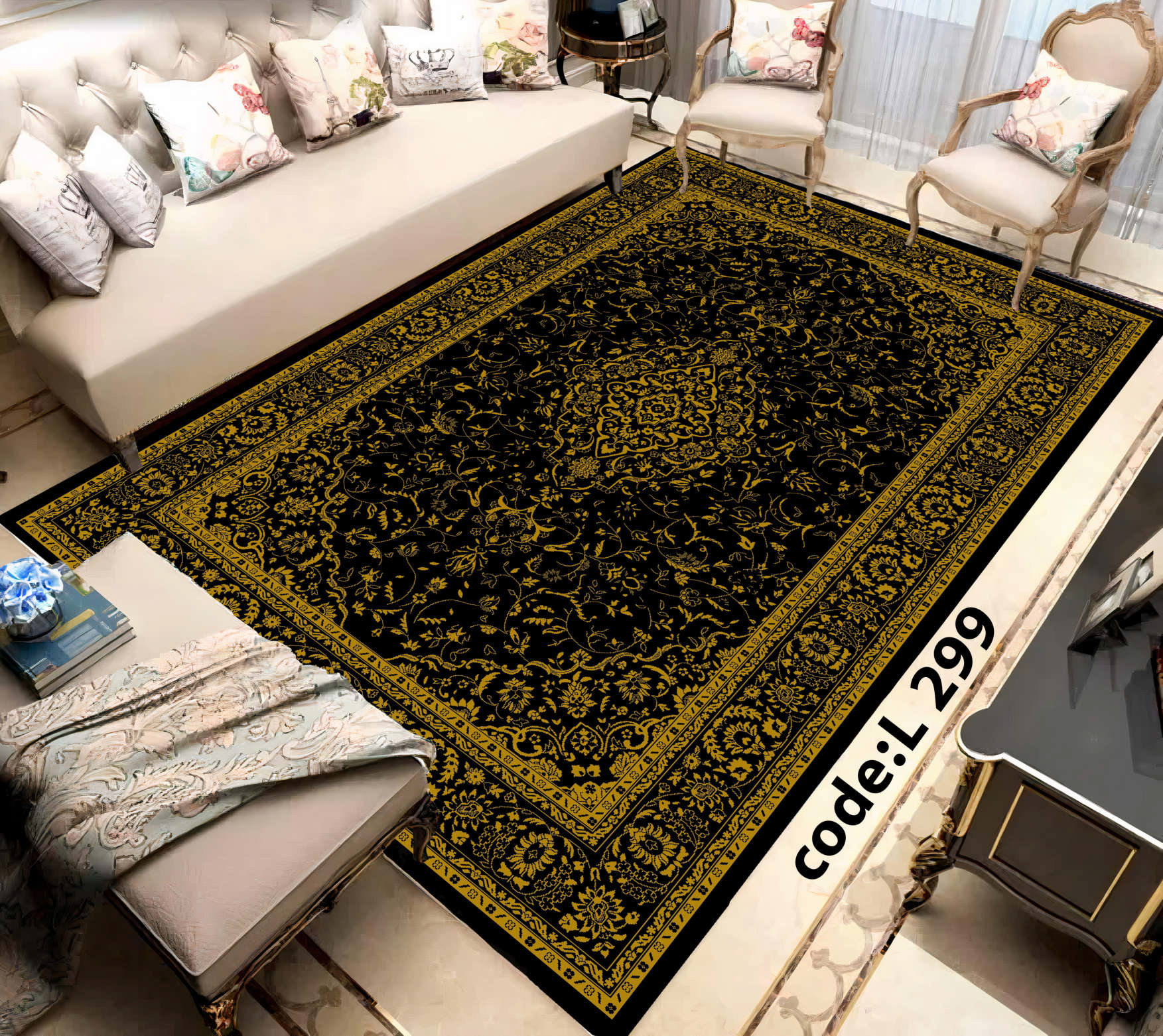 روفرشی کشدار (کاور فرش) و فرشینه و پادری کالای خواب متین کد L 299