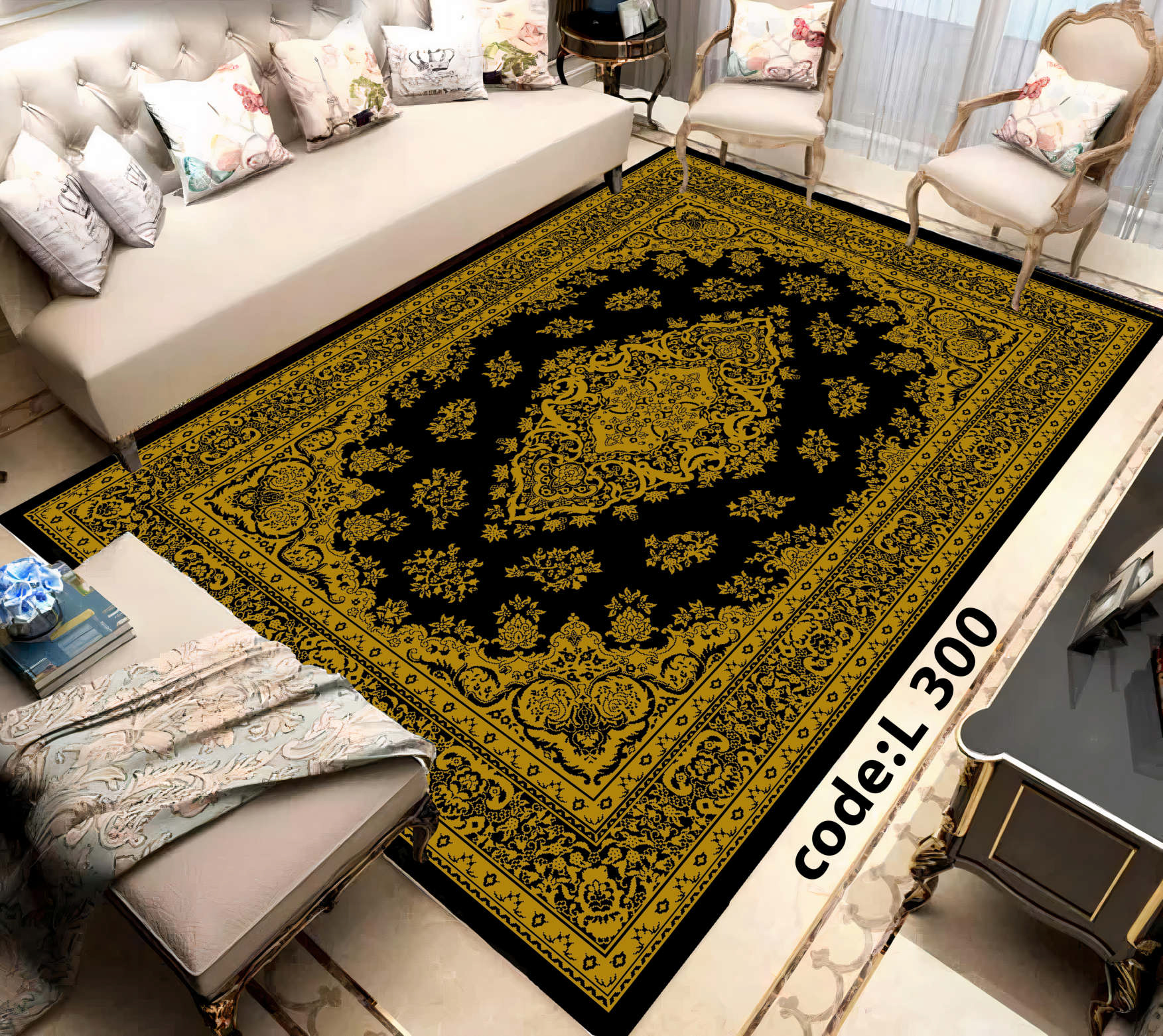 روفرشی کشدار (کاور فرش) و فرشینه و پادری کالای خواب متین کد L 300