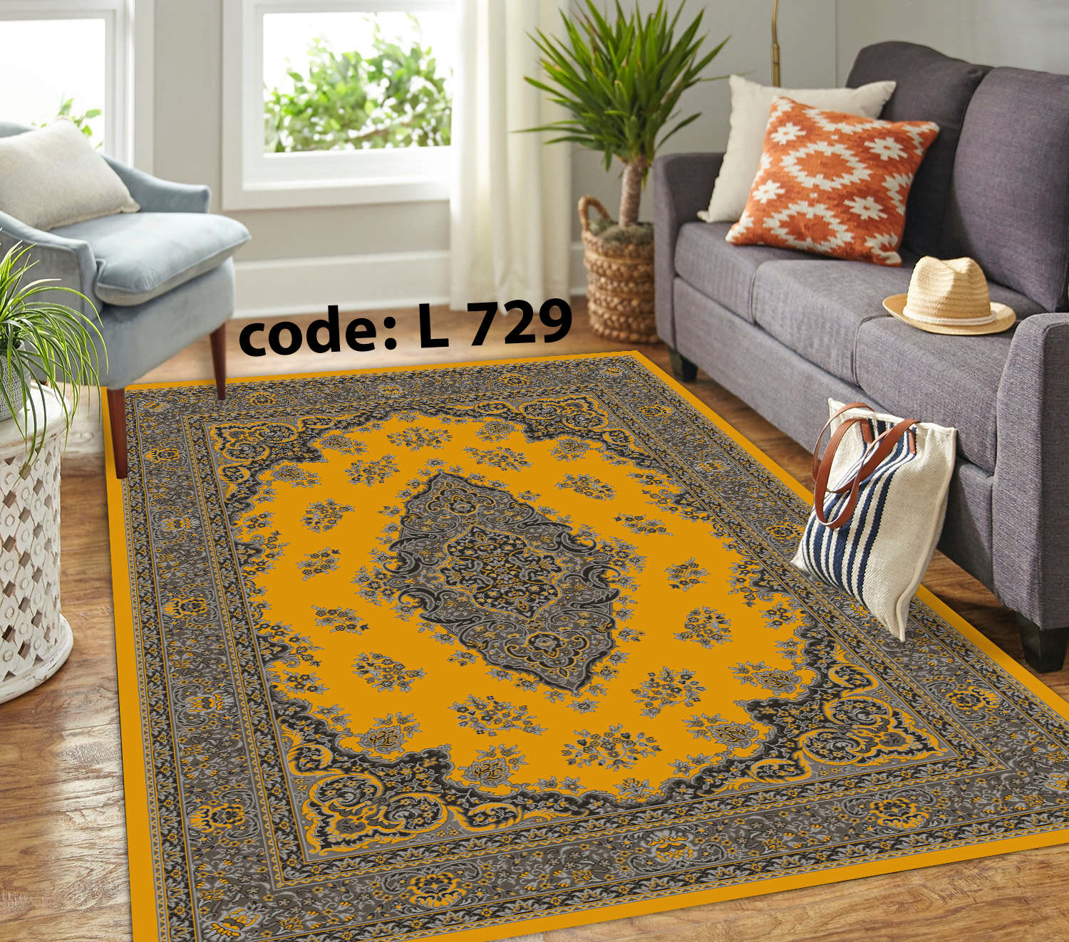 روفرشی کشدار (کاور فرش) و فرشینه و پادری کالای خواب متین کد L 729
