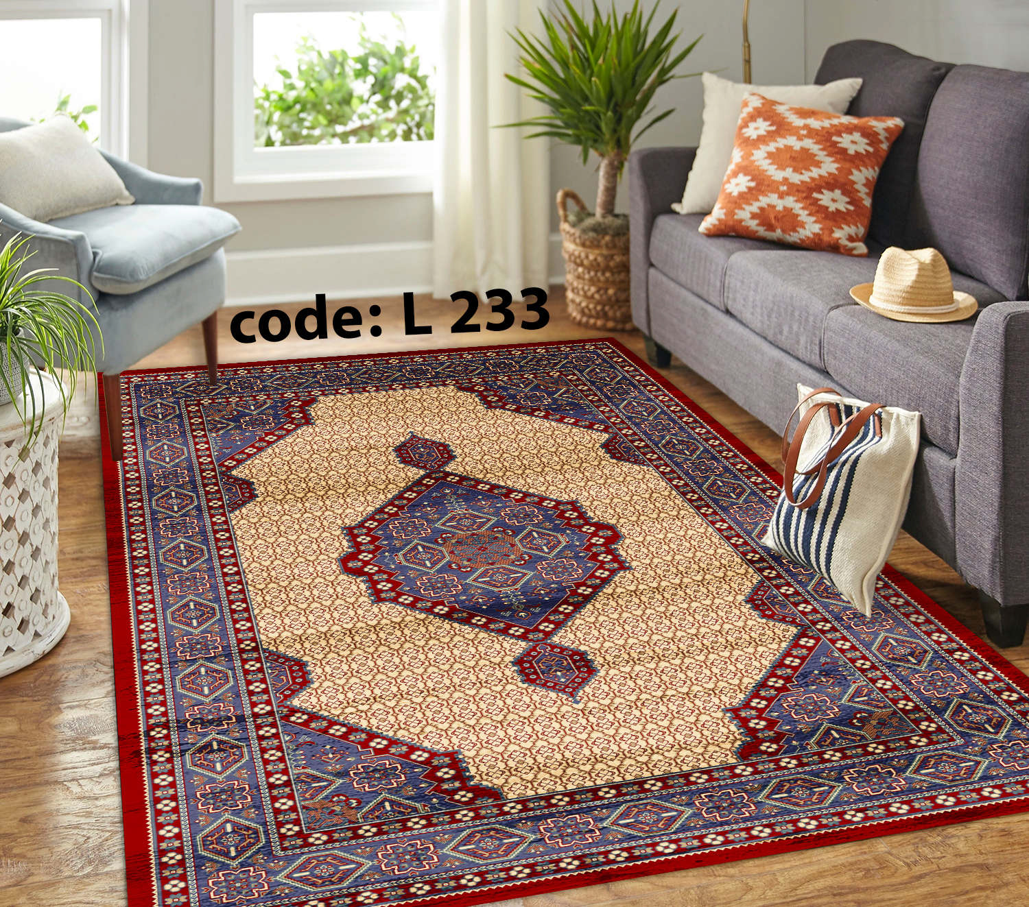 روفرشی کشدار (کاور فرش) و فرشینه و پادری کالای خواب متین کد L 233