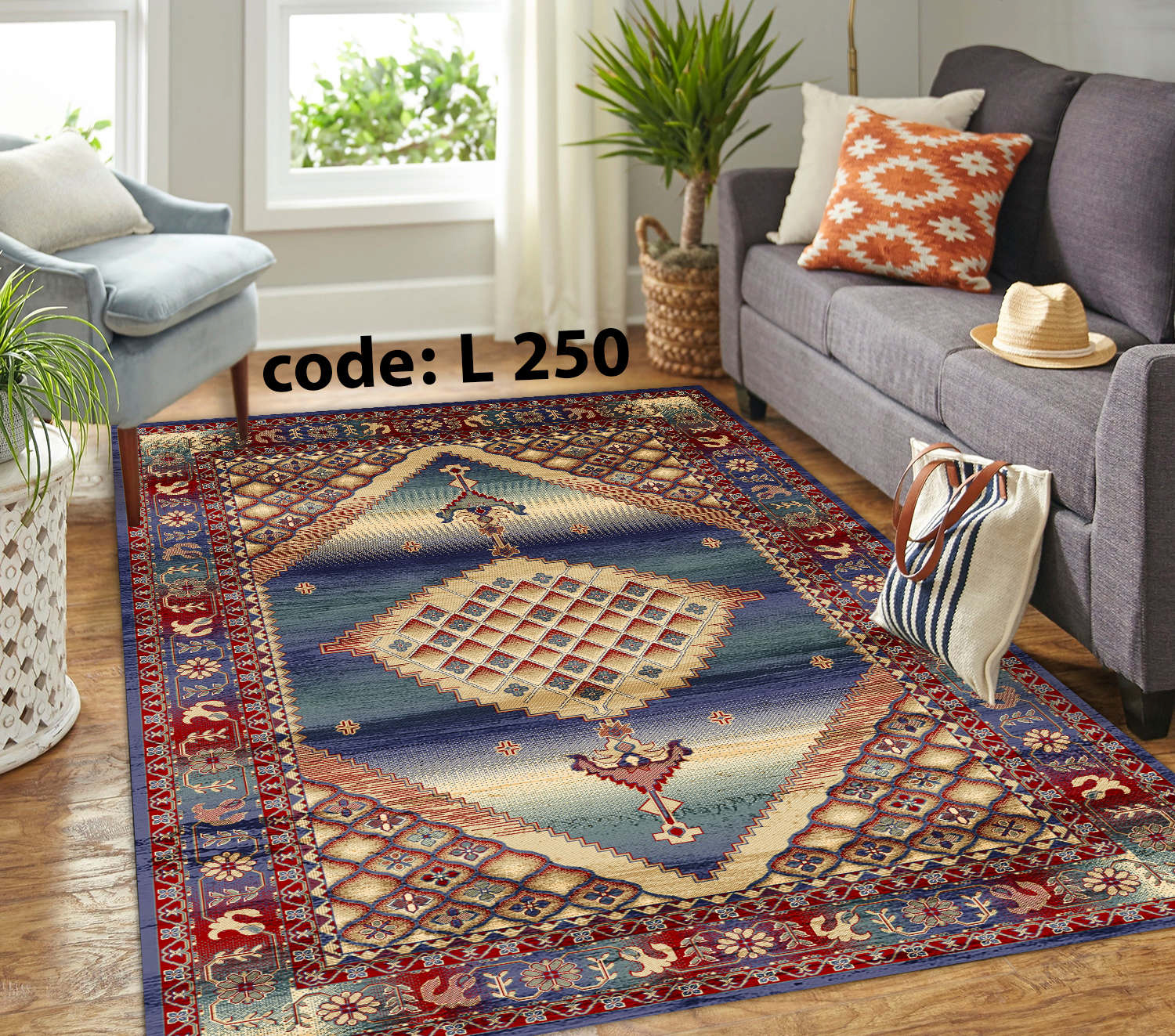 روفرشی کشدار (کاور فرش) و فرشینه و پادری کالای خواب متین کد L 250