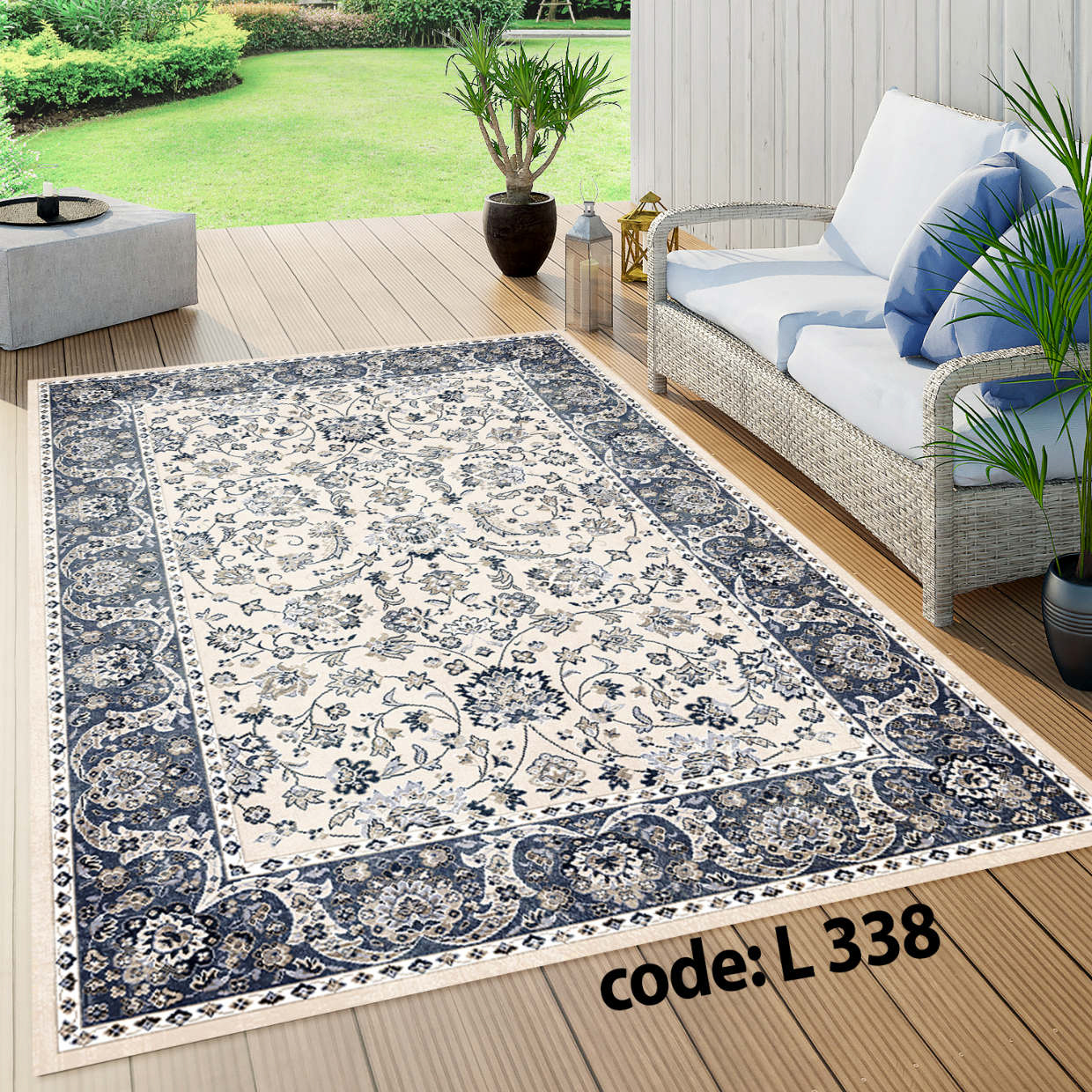 روفرشی کشدار (کاور فرش) و فرشینه و پادری کالای خواب متین کد L 338