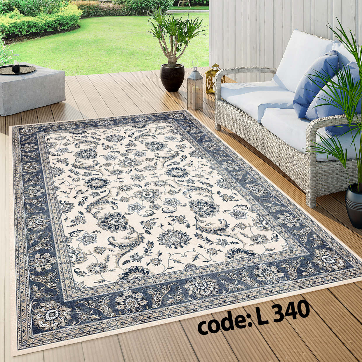 روفرشی کشدار (کاور فرش) و فرشینه و پادری کالای خواب متین کد L 340