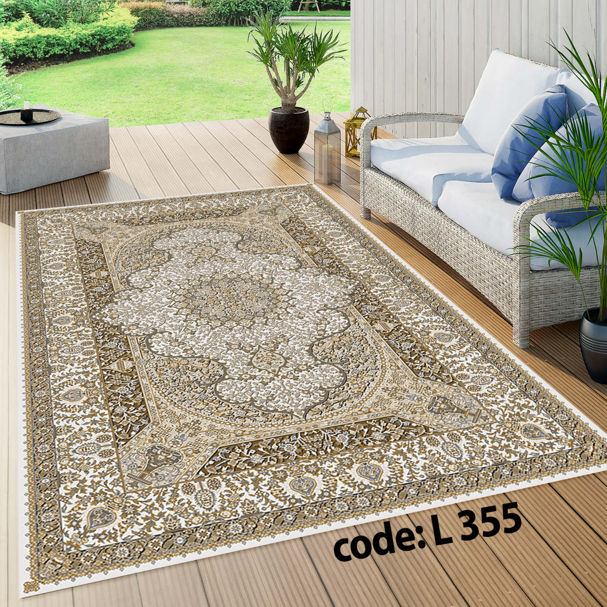 روفرشی کشدار (کاور فرش) و فرشینه و پادری کالای خواب متین کد L 355