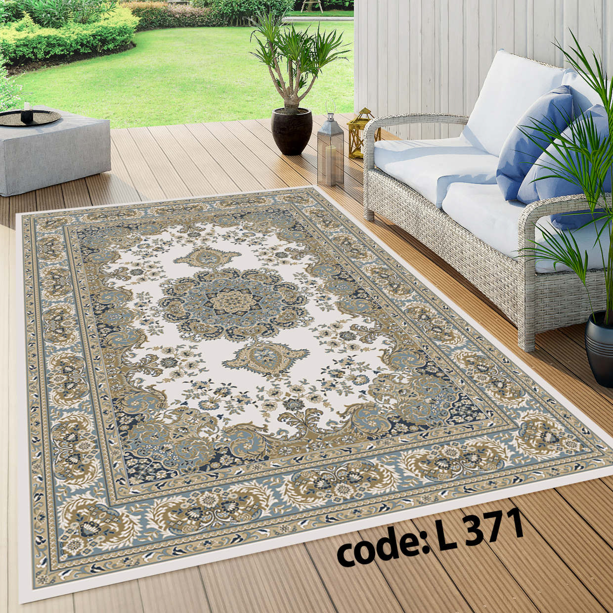 روفرشی کشدار (کاور فرش) و فرشینه و پادری کالای خواب متین کد L 371