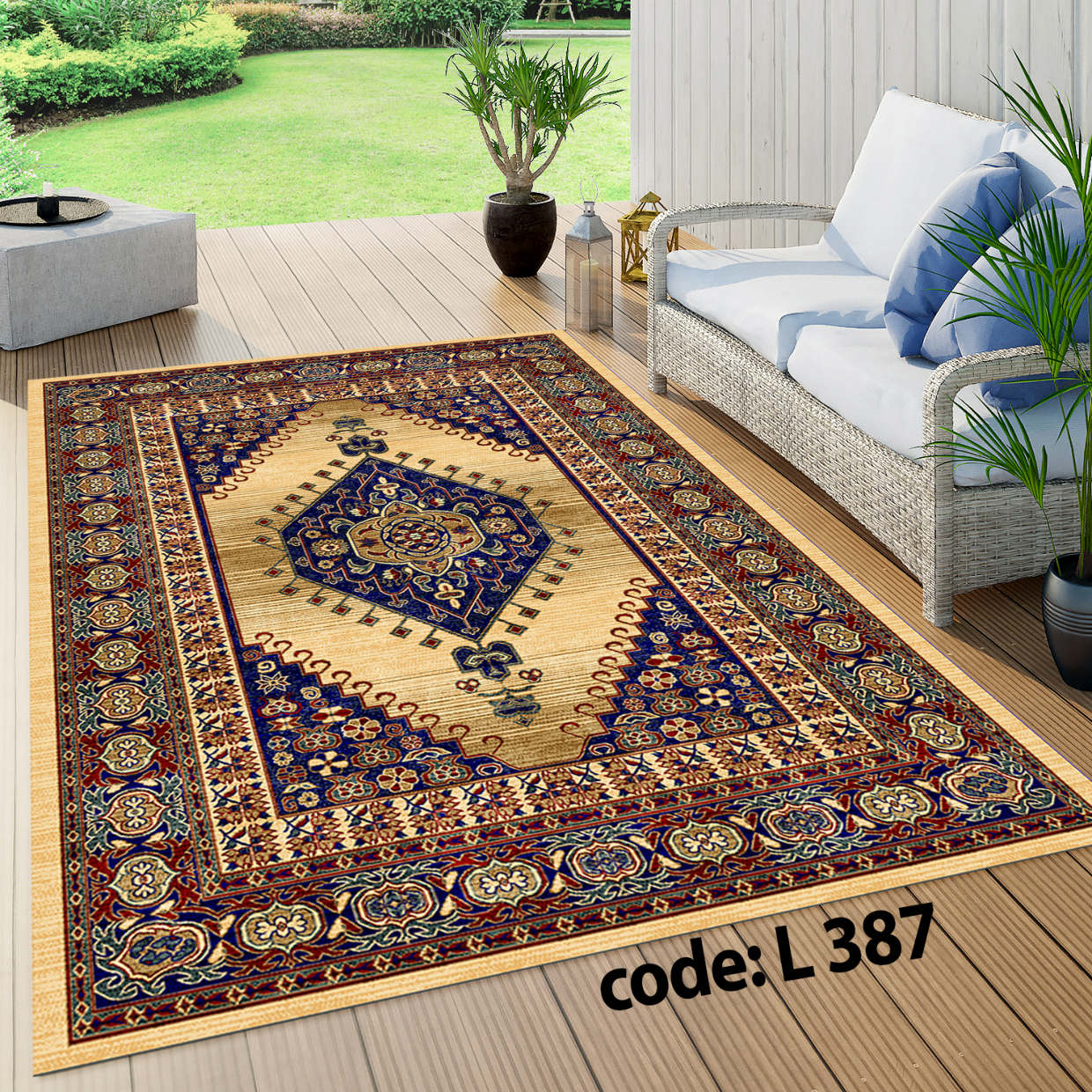 روفرشی کشدار (کاور فرش) و فرشینه و پادری کالای خواب متین کد L 387