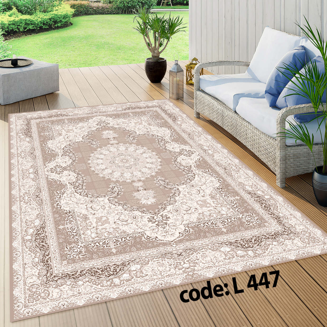 روفرشی کشدار (کاور فرش) و فرشینه و پادری کالای خواب متین کد L 447
