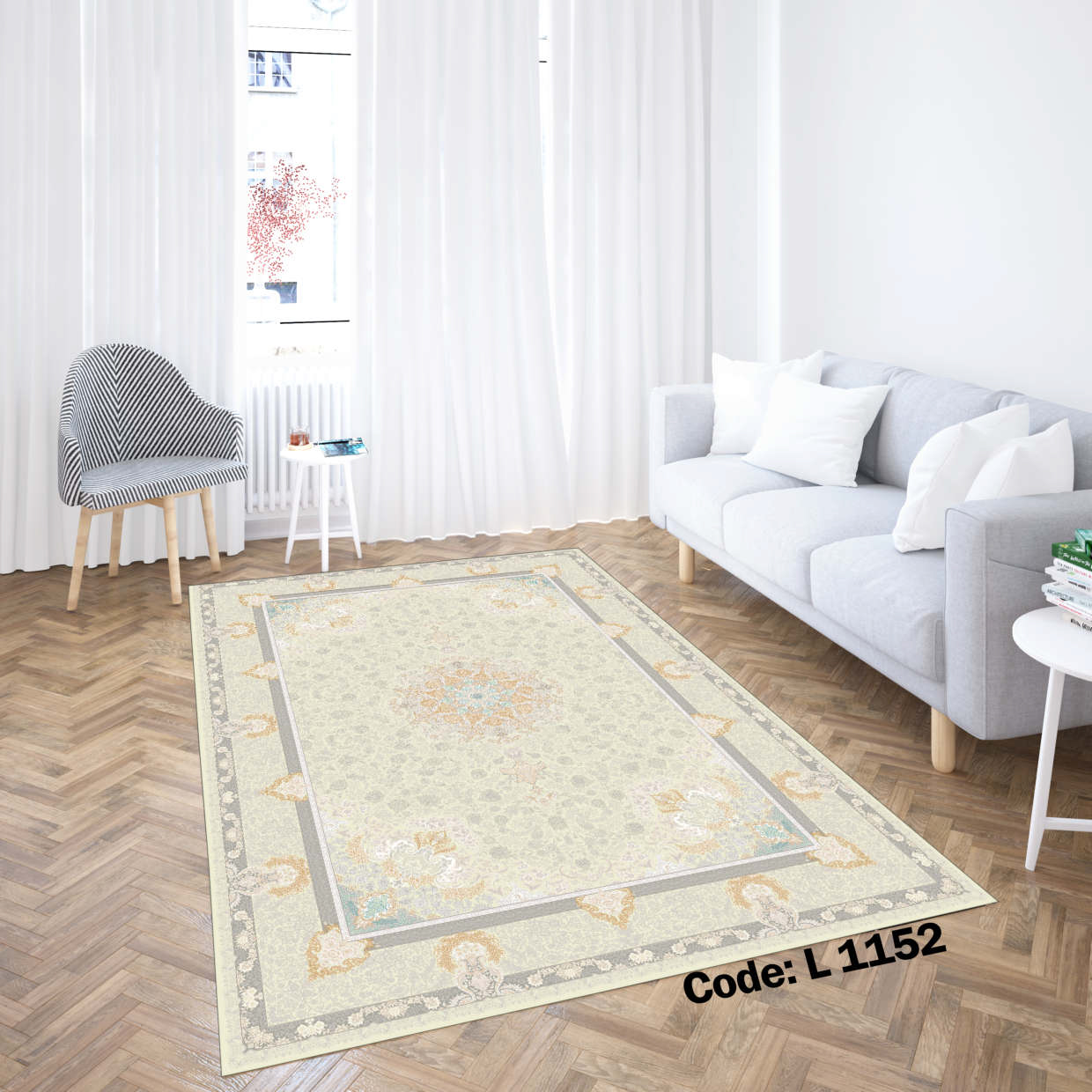 روفرشی کشدار (کاور فرش) و فرشینه و پادری کالای خواب متین کد L 1152