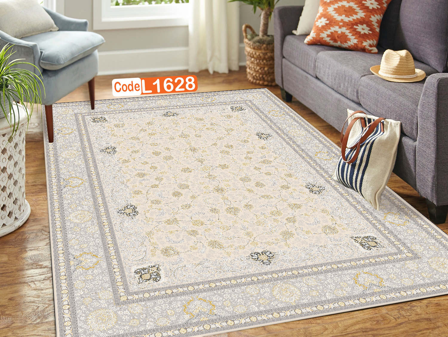 روفرشی کشدار (کاور فرش) و فرشینه و پادری کالای خواب متین کد L 1628