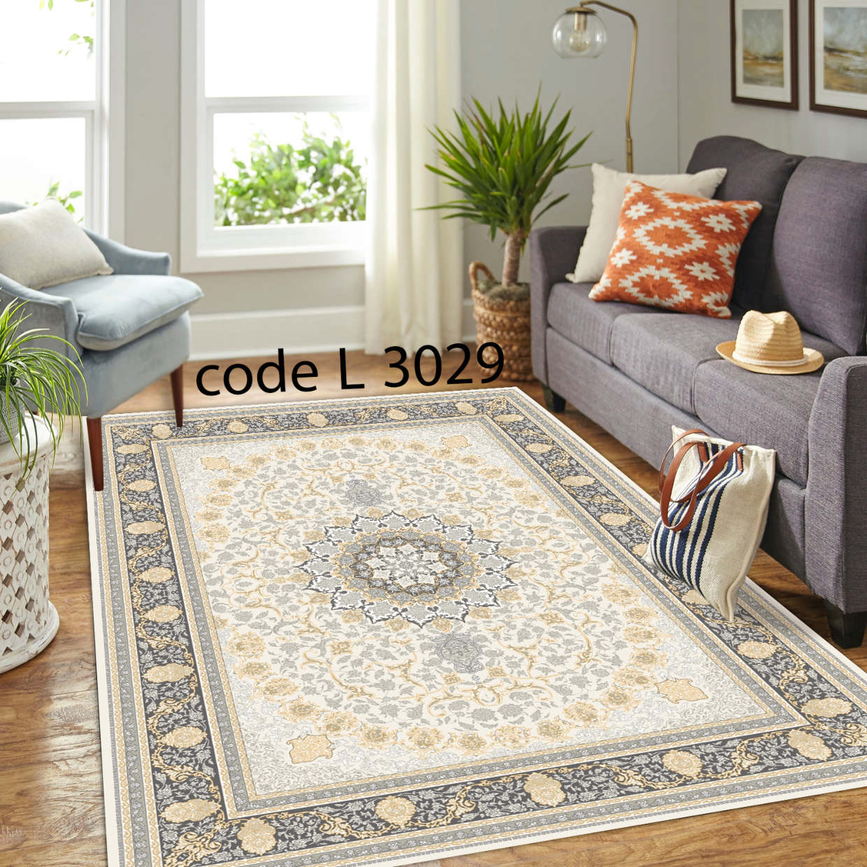 روفرشی کشدار (کاور فرش) و فرشینه و پادری کالای خواب متین کد L 3029