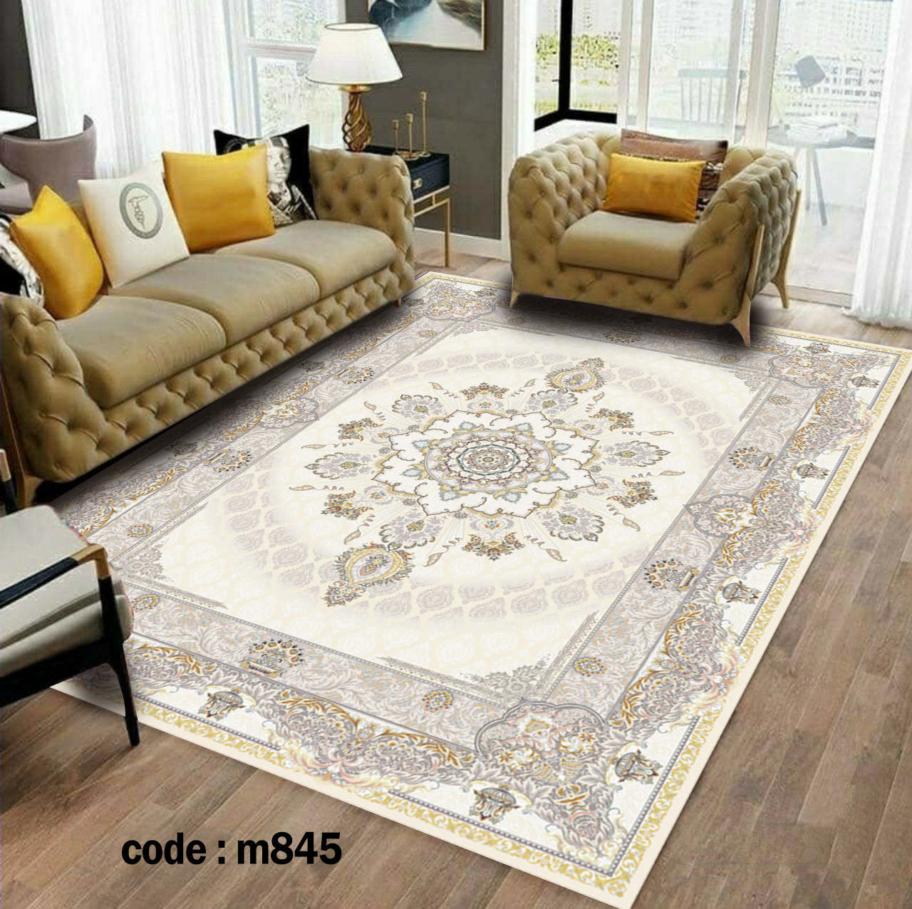 روفرشی کشدار (کاور فرش) و فرشینه و پادری کالای خواب متین کد m 845