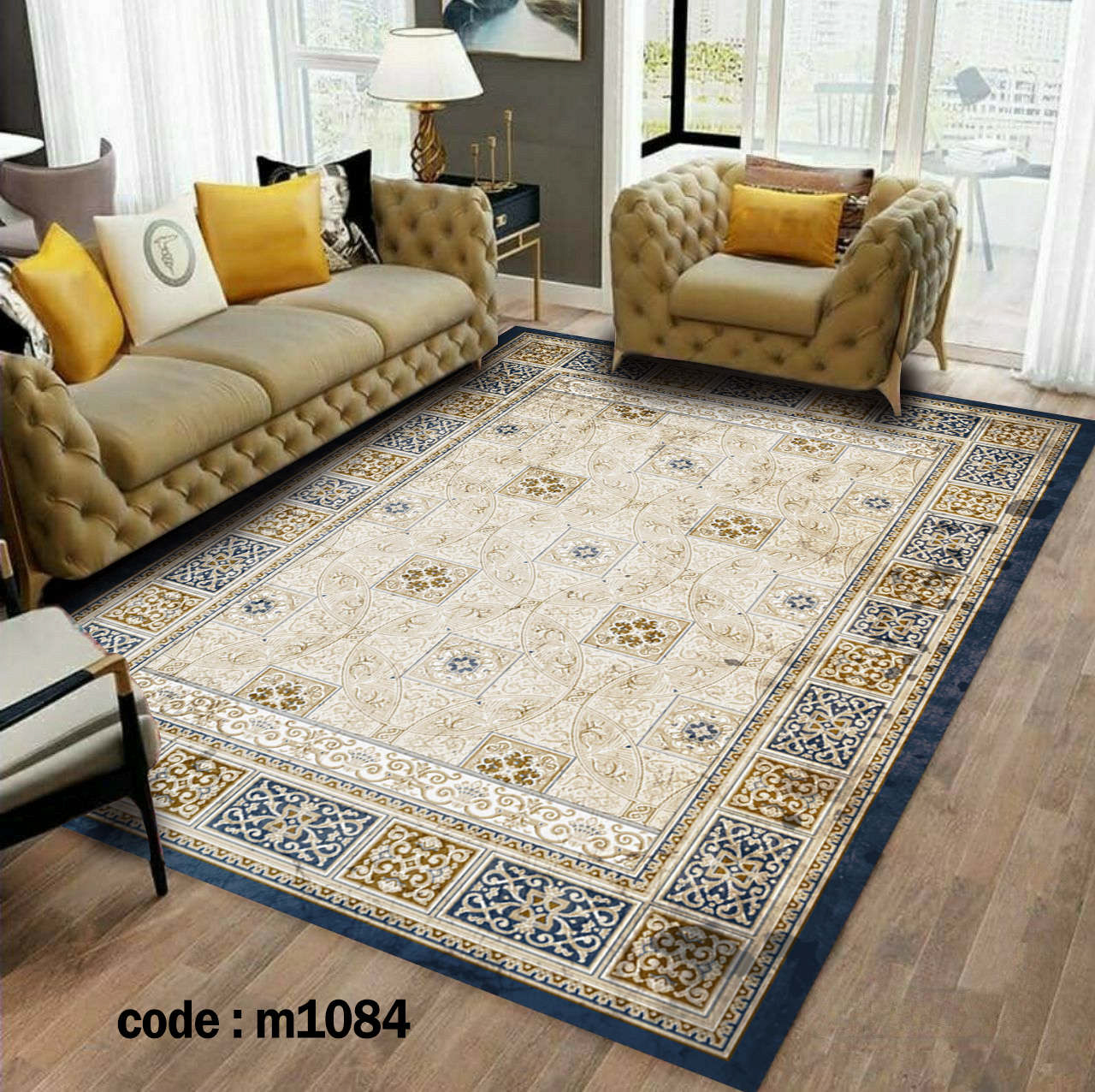 روفرشی کشدار (کاور فرش) و فرشینه و پادری کالای خواب متین کد m 1084