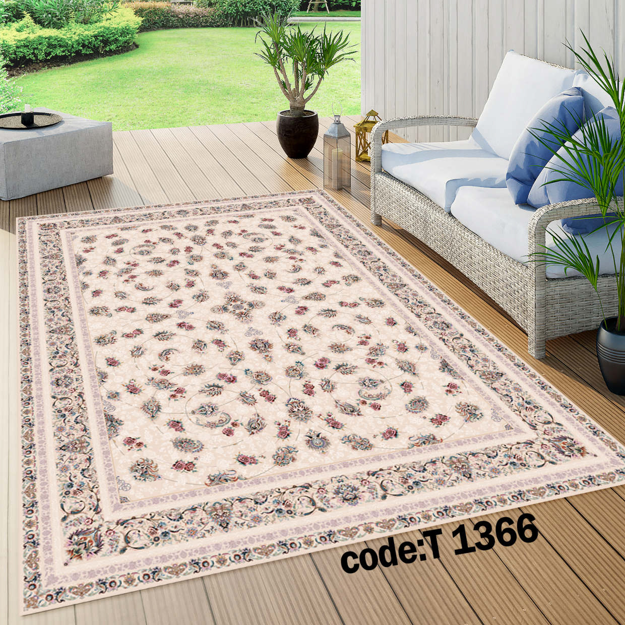 روفرشی کشدار (کاور فرش) و فرشینه و پادری کالای خواب متین کد T 1366
