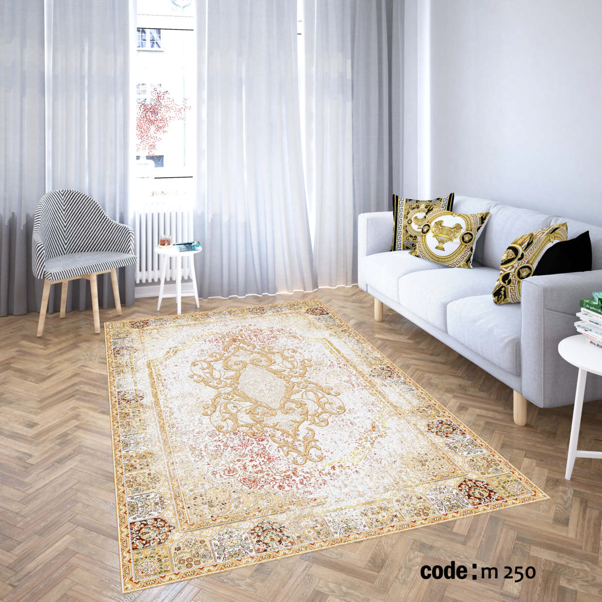 روفرشی کشدار (کاور فرش) و فرشینه و پادری کالای خواب متین کد m 250