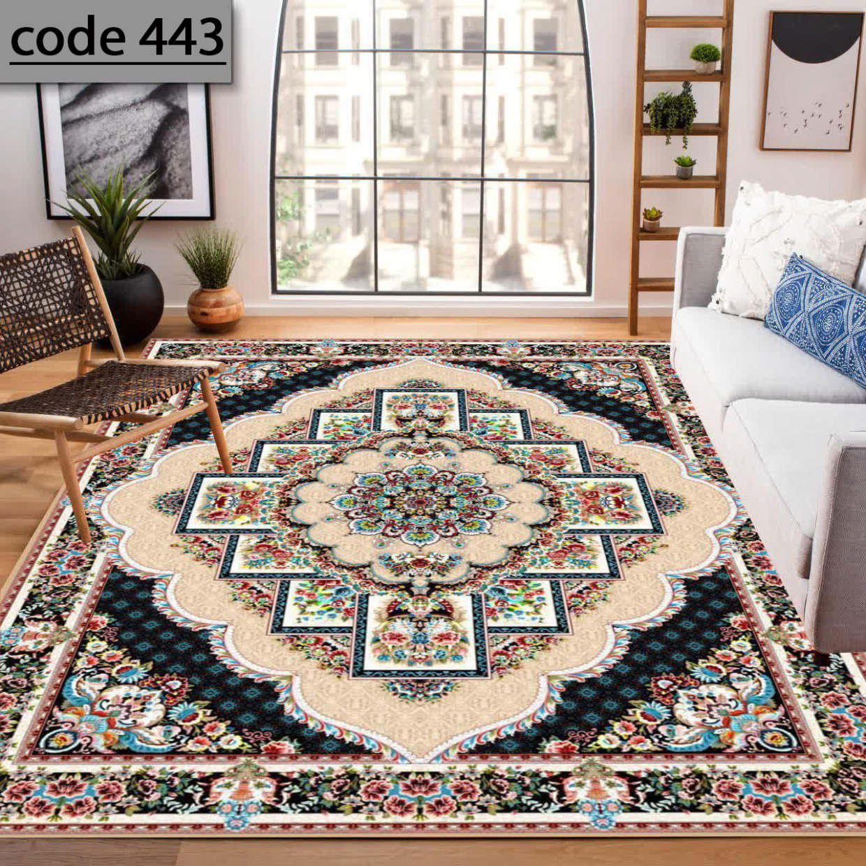 روفرشی کشدار (کاور فرش) و فرشینه و پادری کالای خواب متین کد 443