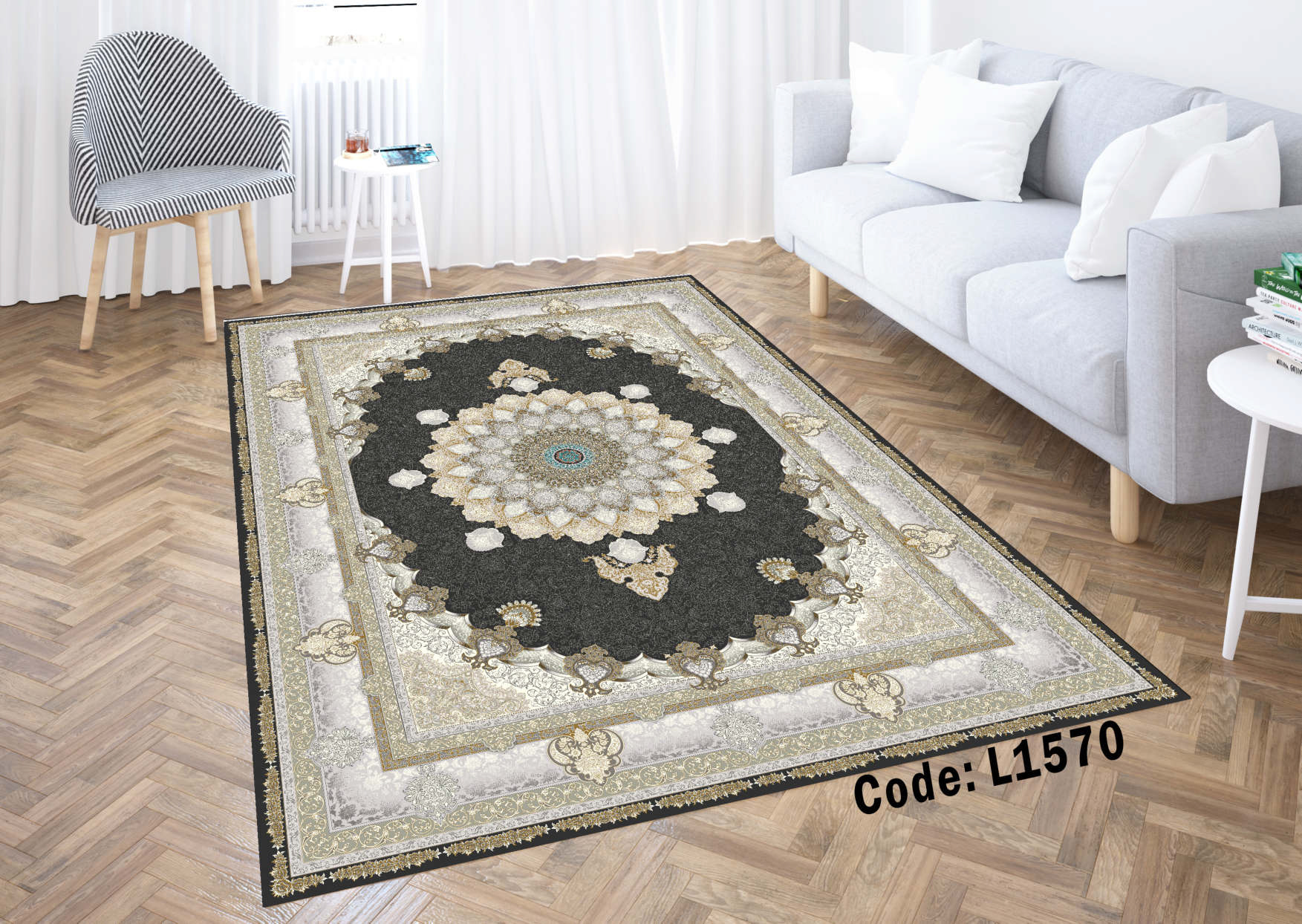 روفرشی کشدار (کاور فرش) و فرشینه و پادری کالای خواب متین کد L 1570