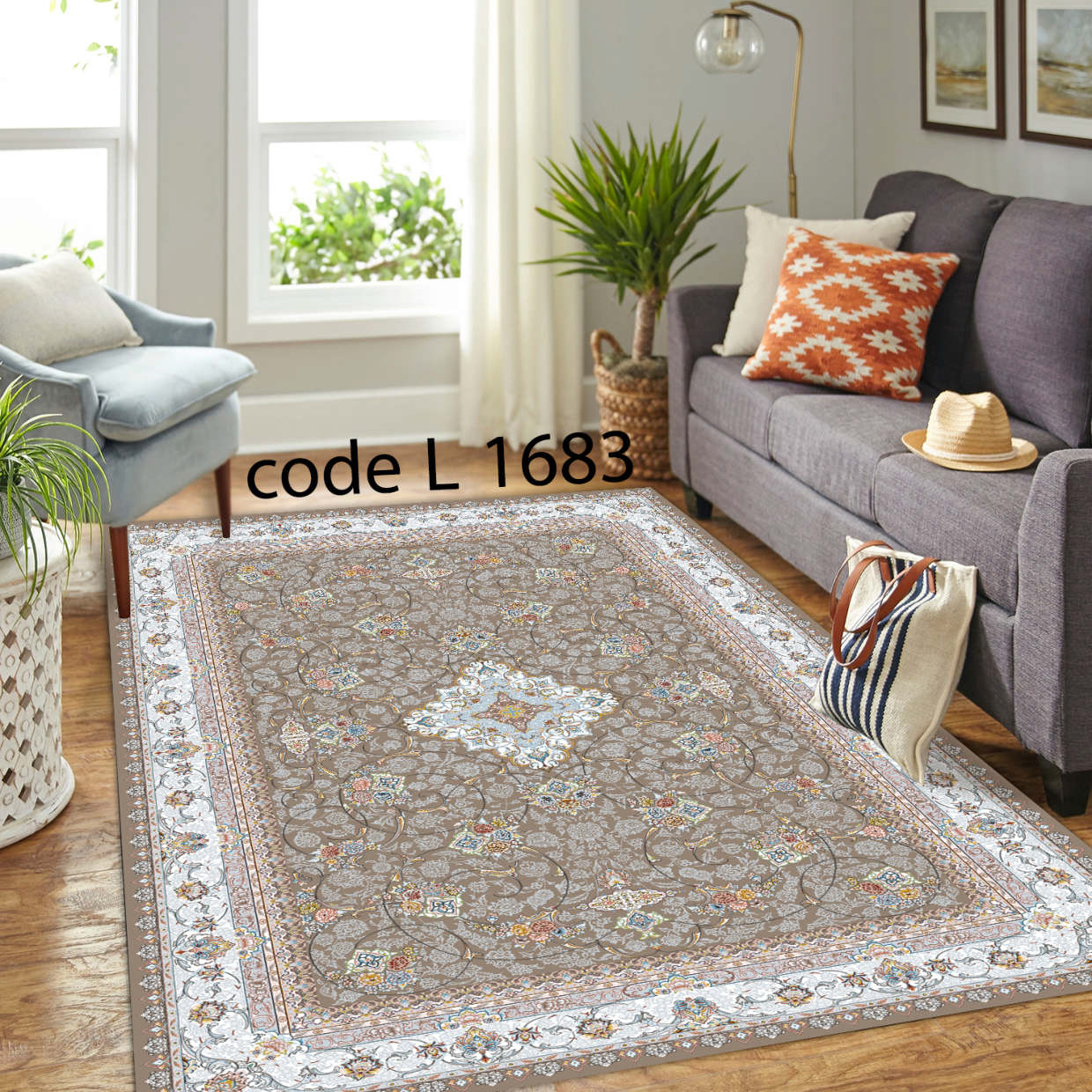 روفرشی کشدار (کاور فرش) و فرشینه و پادری کالای خواب متین کد L 1683