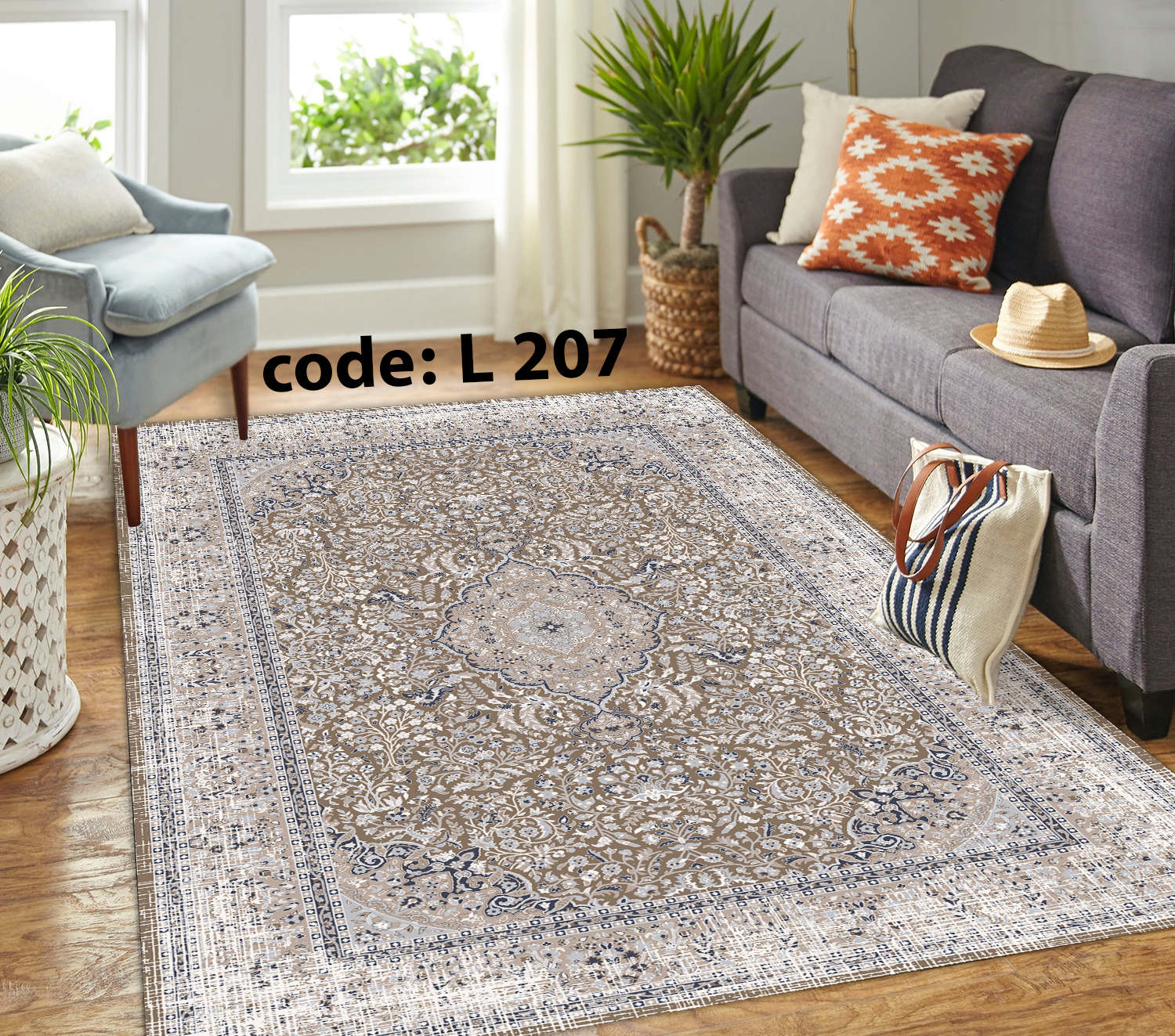 روفرشی کشدار (کاور فرش) و فرشینه و پادری کالای خواب متین کد L 207