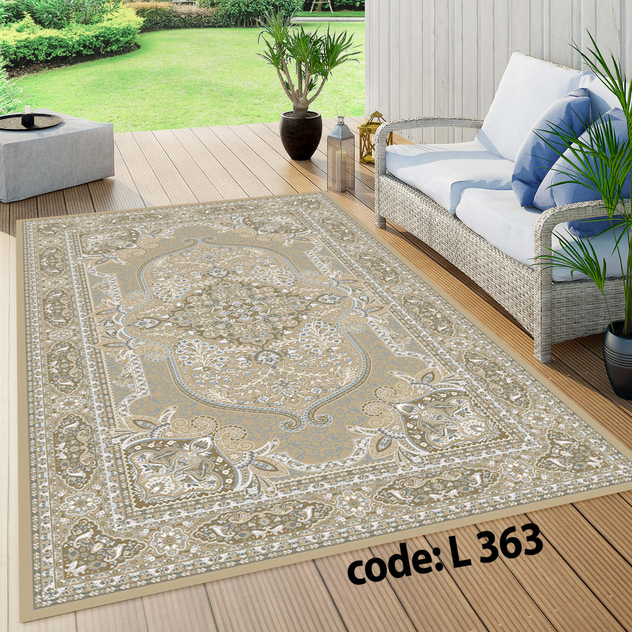 روفرشی کشدار (کاور فرش) و فرشینه و پادری کالای خواب متین کد L 363
