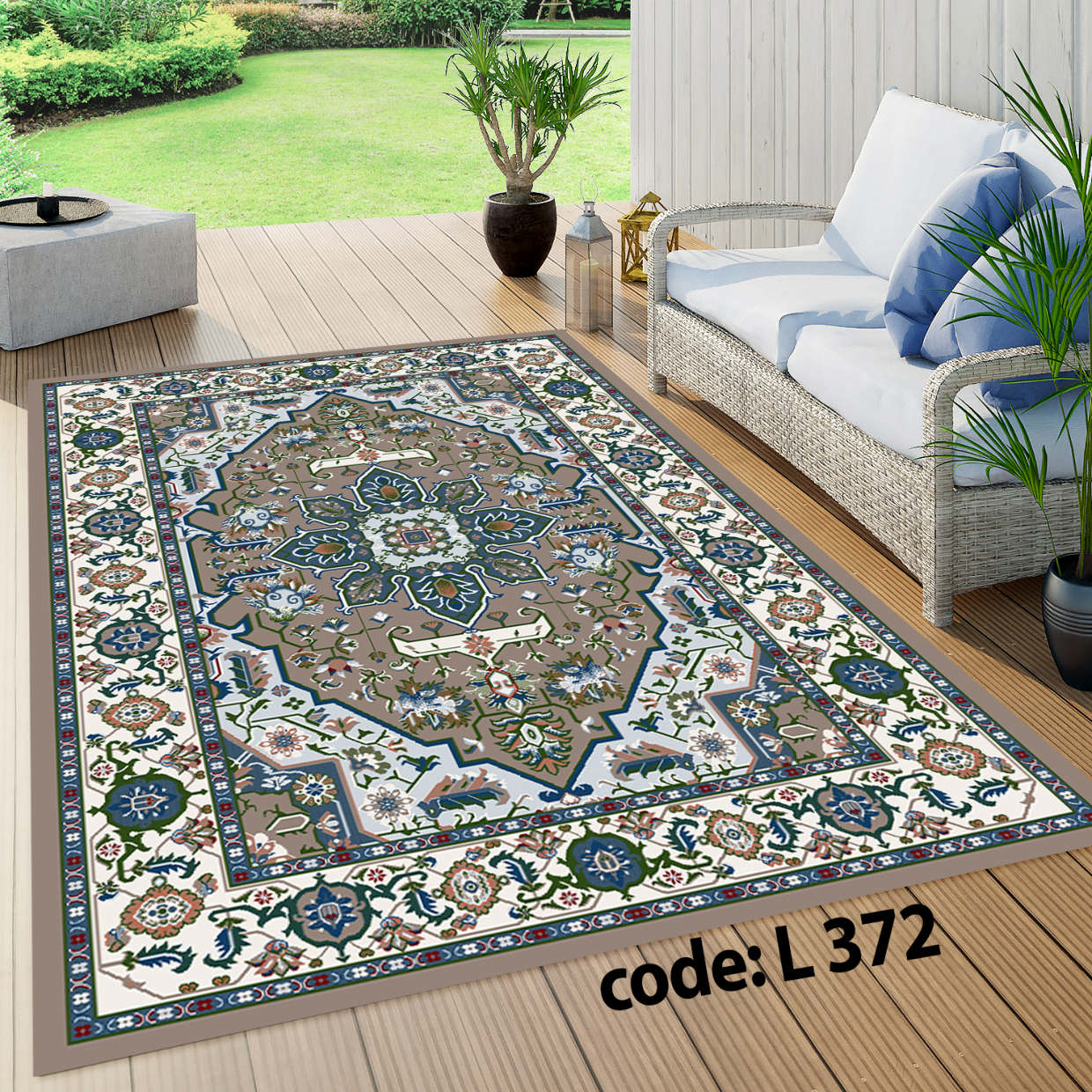 روفرشی کشدار (کاور فرش) و فرشینه و پادری کالای خواب متین کد L 372