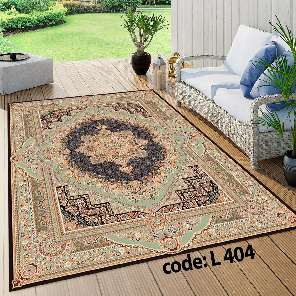 روفرشی کشدار (کاور فرش) و فرشینه و پادری کالای خواب متین کد L 404