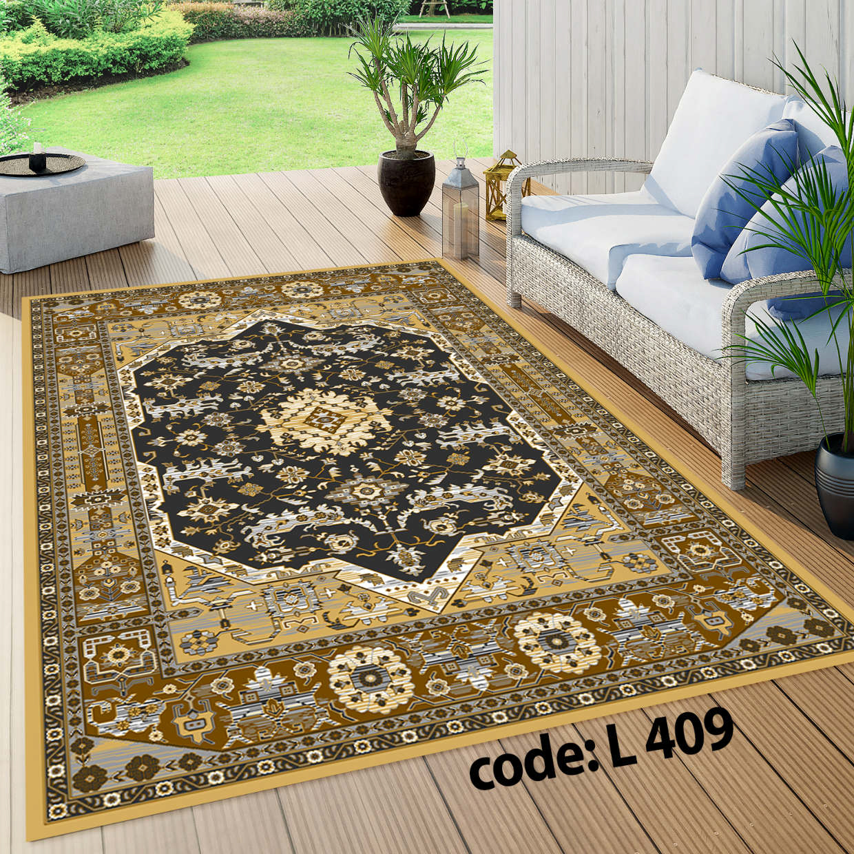 روفرشی کشدار (کاور فرش) و فرشینه و پادری کالای خواب متین کد L 409