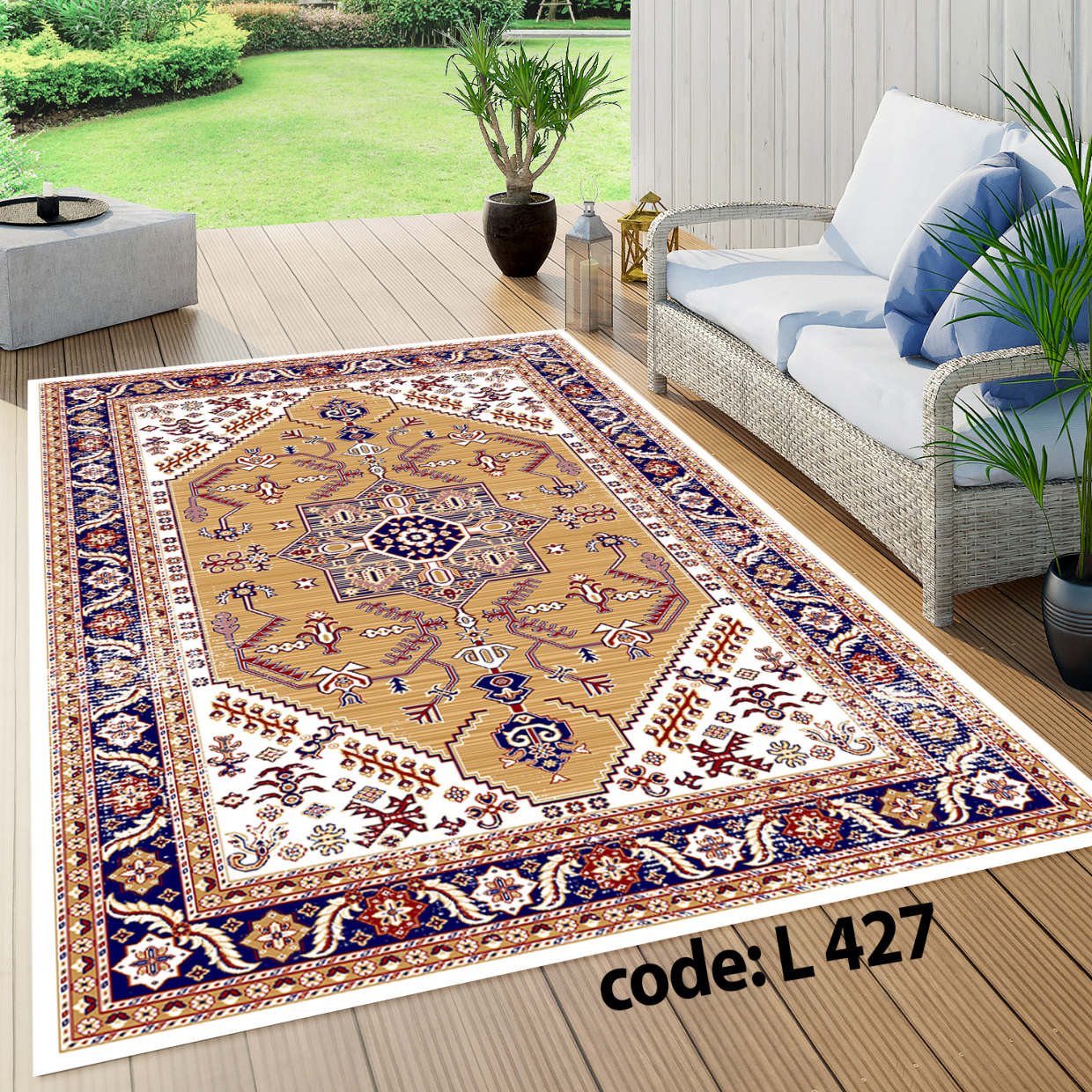 روفرشی کشدار (کاور فرش) و فرشینه و پادری کالای خواب متین کد L 427