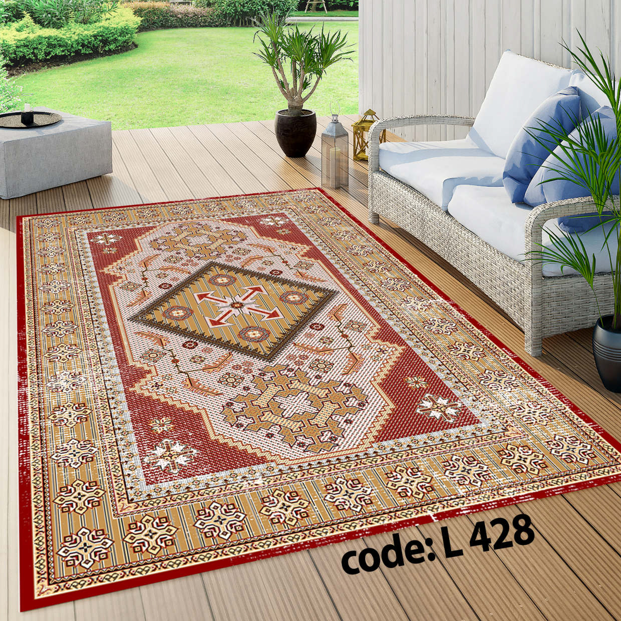 روفرشی کشدار (کاور فرش) و فرشینه و پادری کالای خواب متین کد L 428