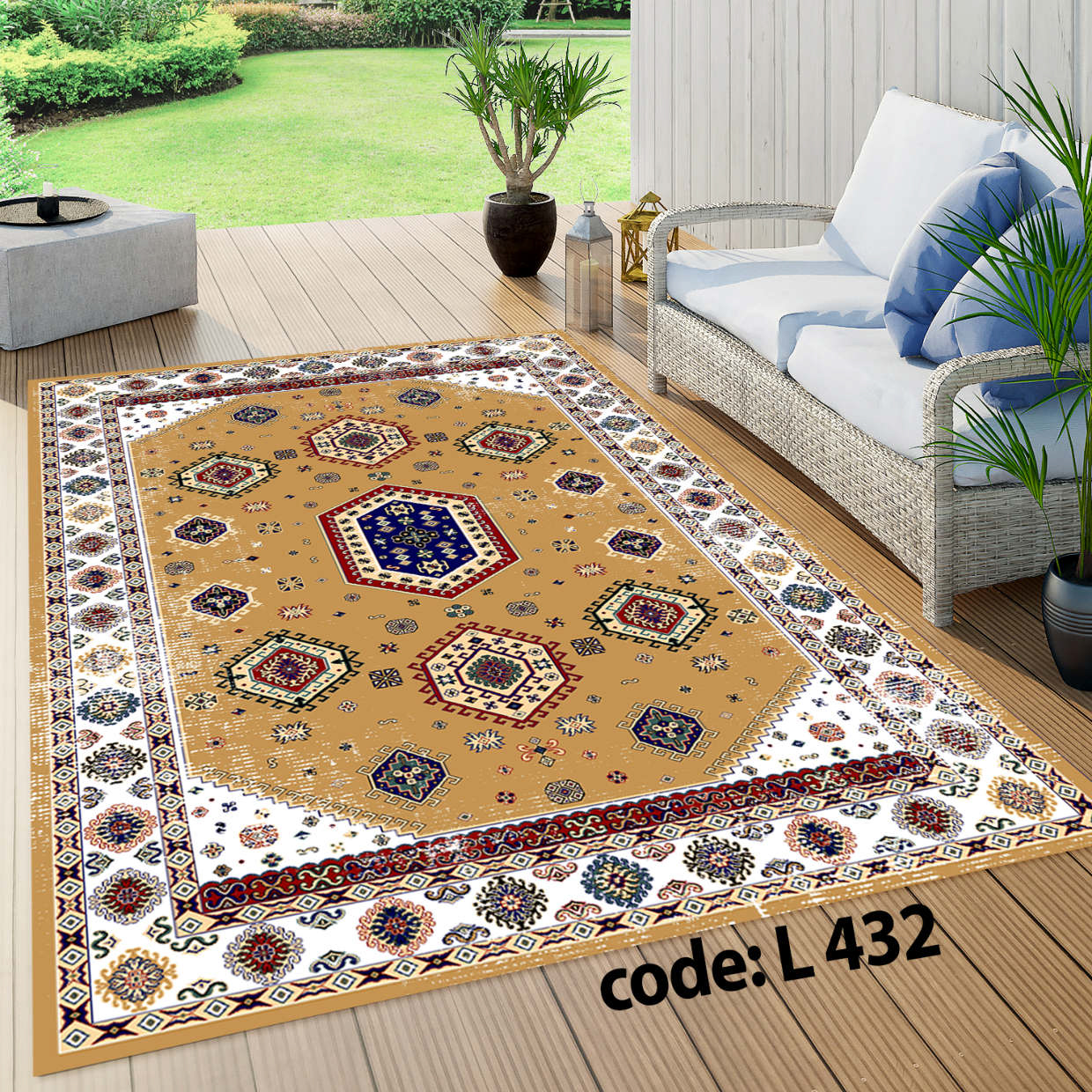 روفرشی کشدار (کاور فرش) و فرشینه و پادری کالای خواب متین کد L 432