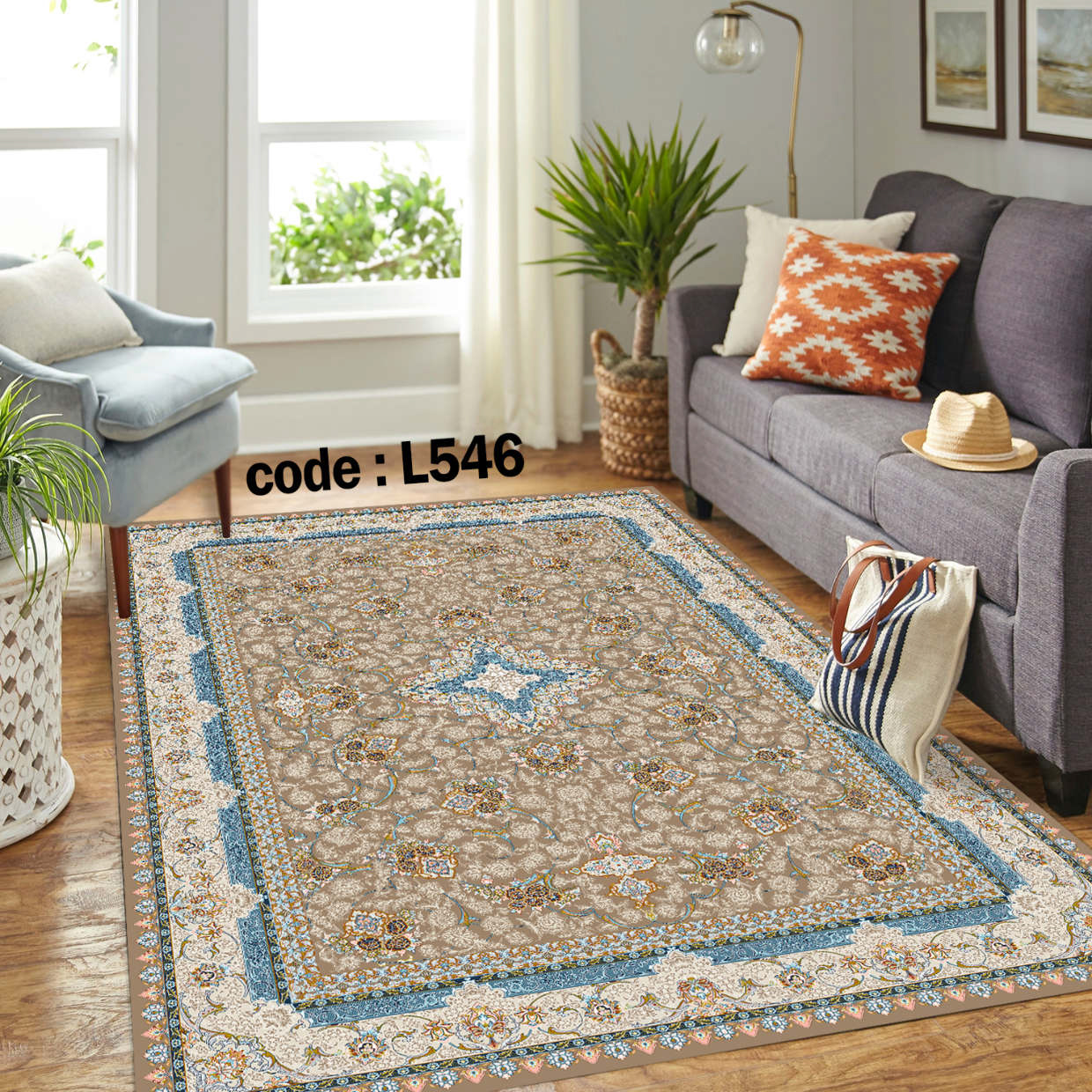 روفرشی کشدار (کاور فرش) و فرشینه و پادری کالای خواب متین کد L 546