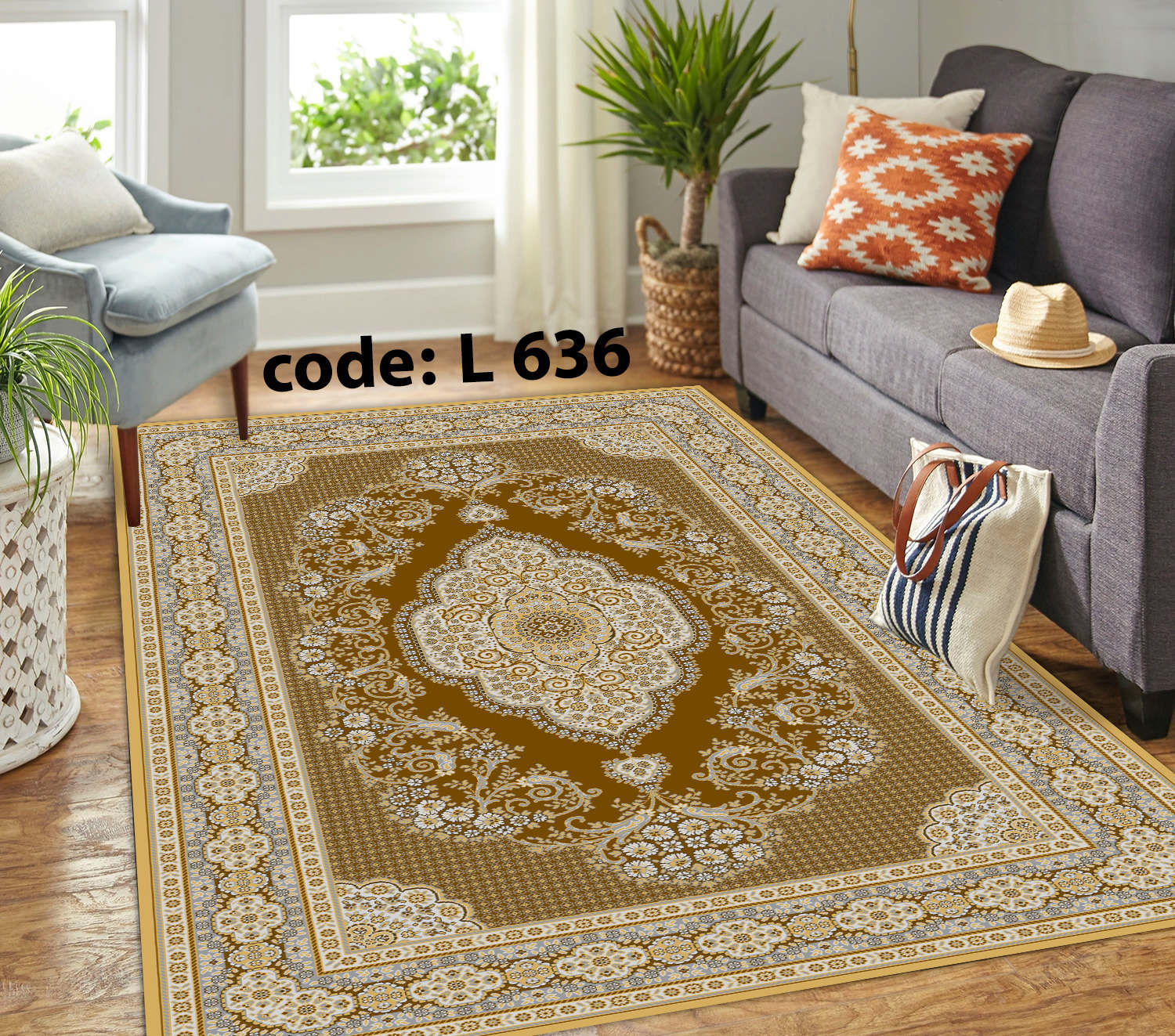 روفرشی کشدار (کاور فرش) و فرشینه و پادری کالای خواب متین کد L 636