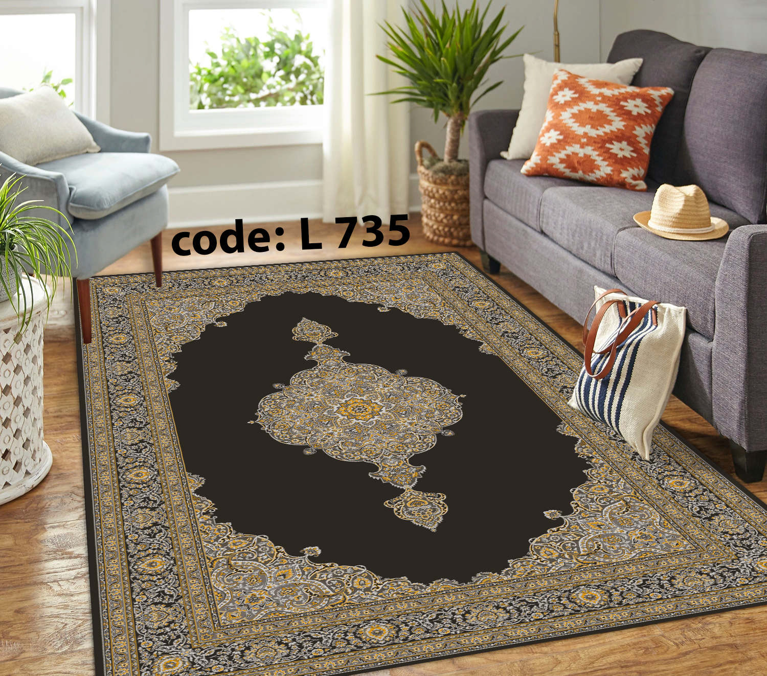 روفرشی کشدار (کاور فرش) و فرشینه و پادری کالای خواب متین کد L 735