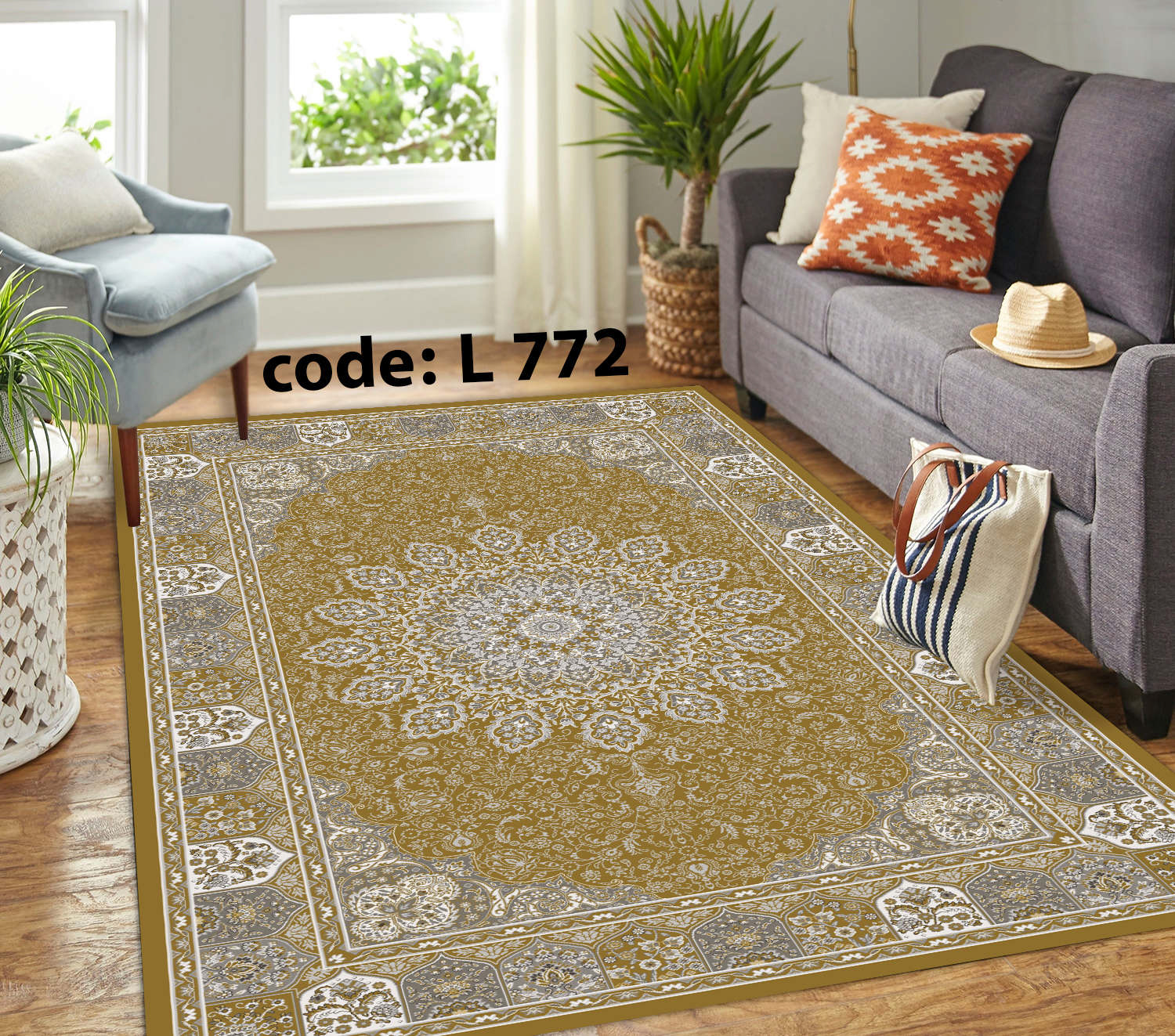 روفرشی کشدار (کاور فرش) و فرشینه و پادری کالای خواب متین کد L 772