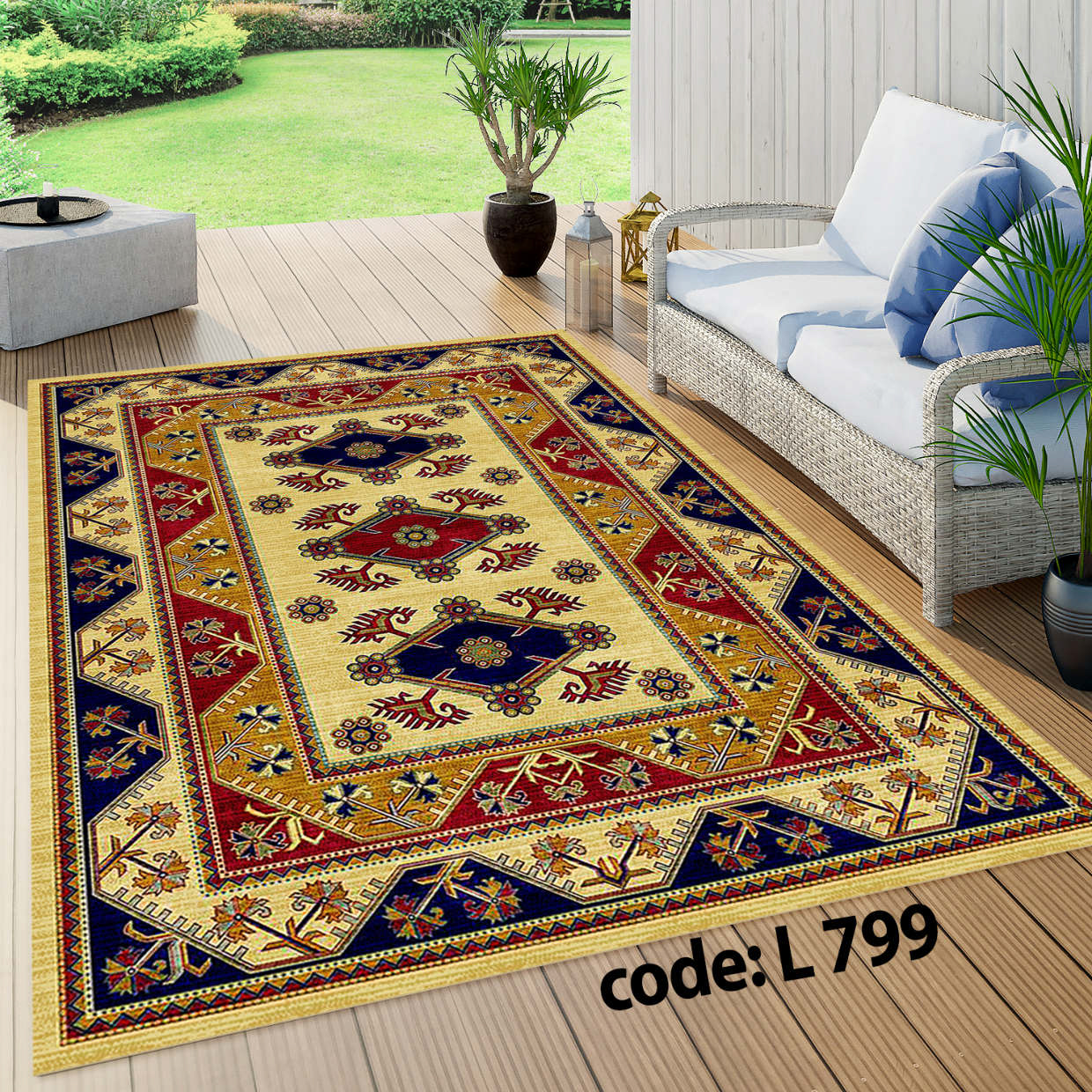روفرشی کشدار (کاور فرش) و فرشینه و پادری کالای خواب متین کد L 799